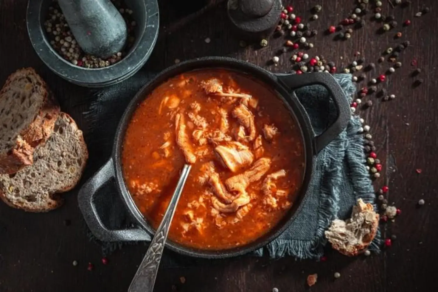 Hot And Sour Chicken Soup