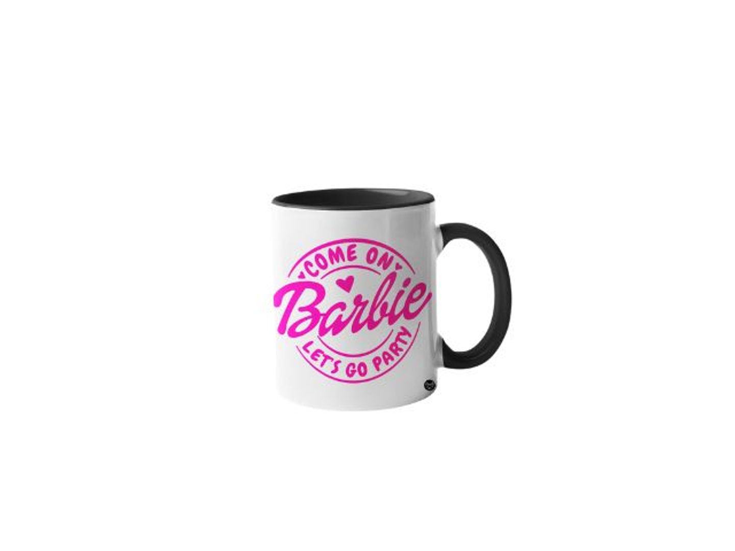 Barbie Mug Come On Barbie Lets Go Party Circle Black
