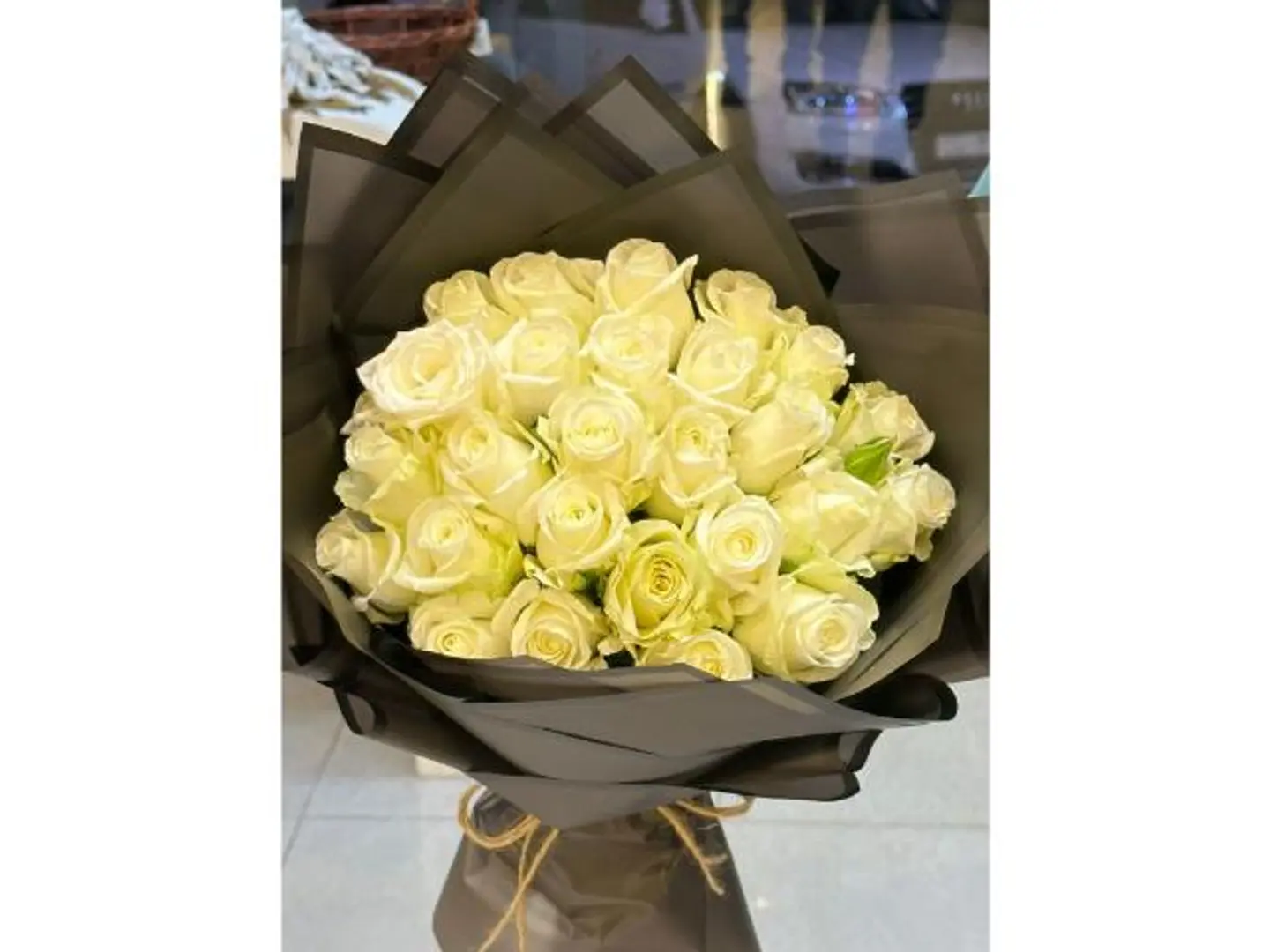 باقة ورد ابيض