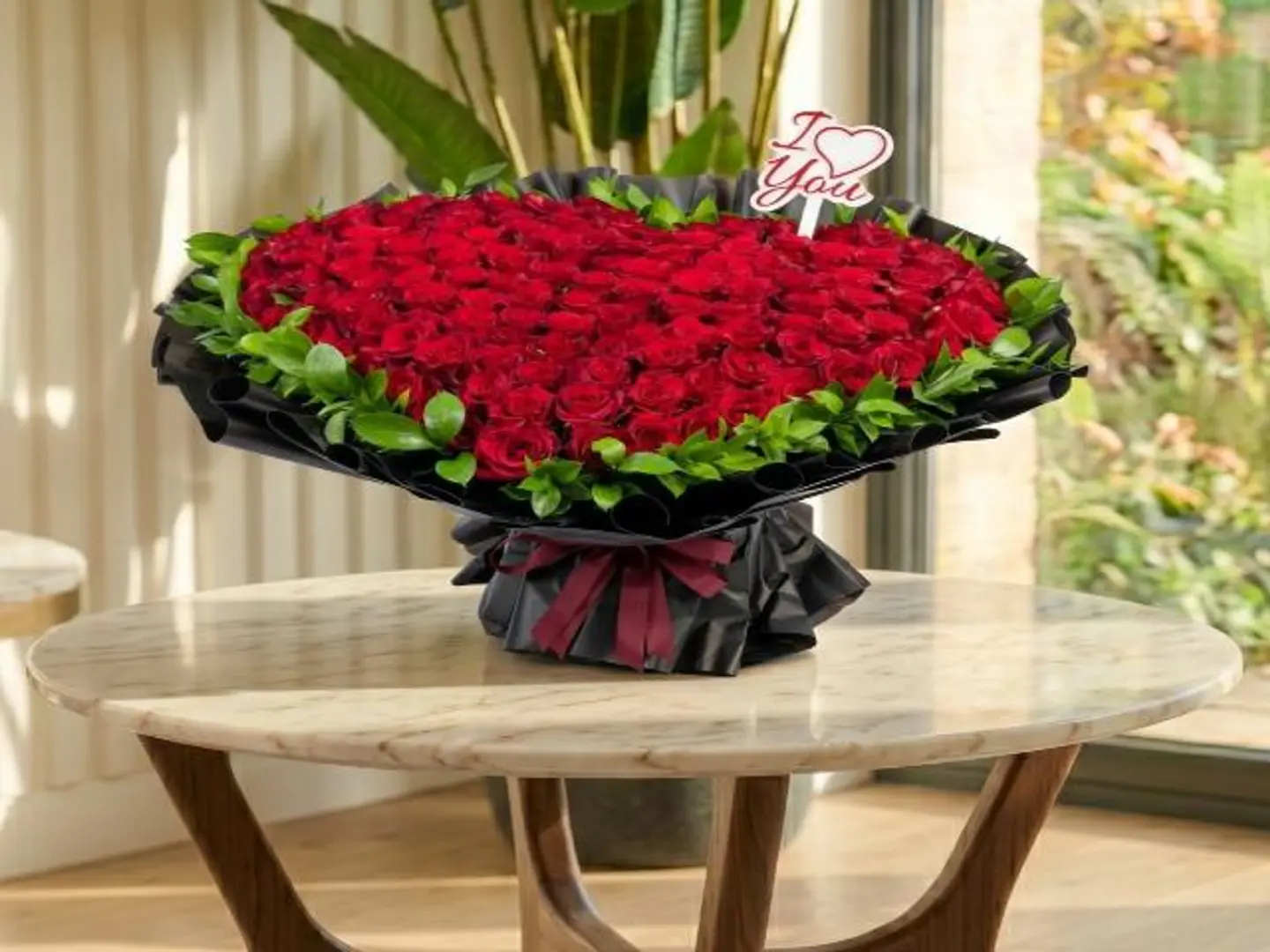 Red Heart Bouquet