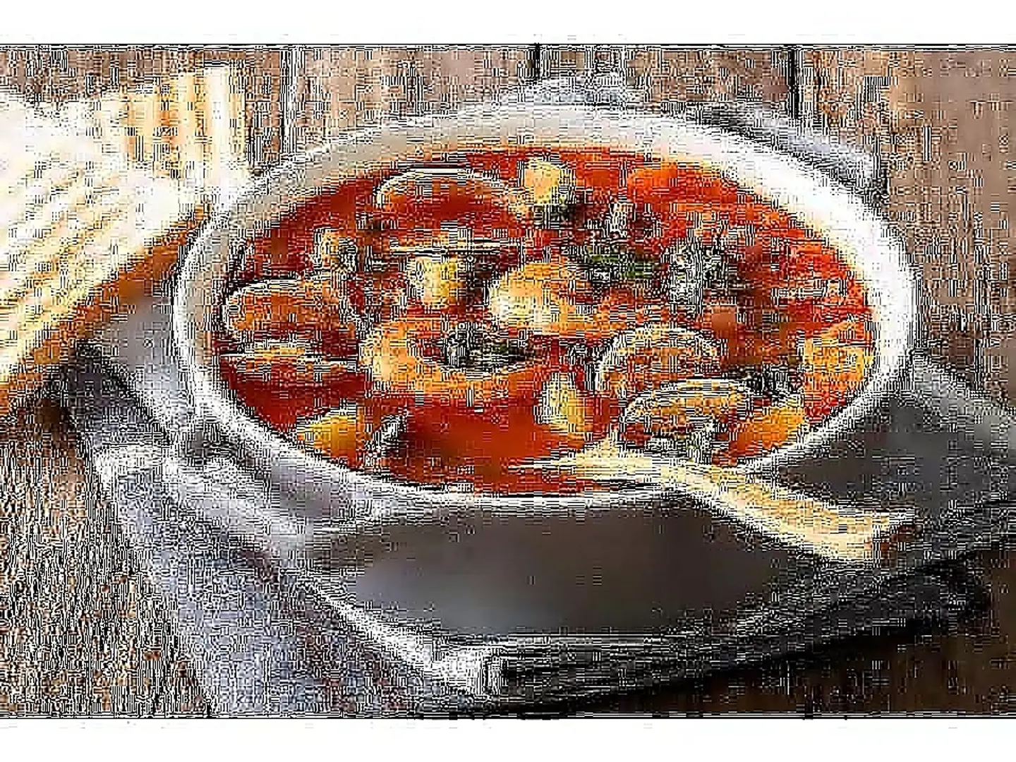 شوربة سي فود حمراء