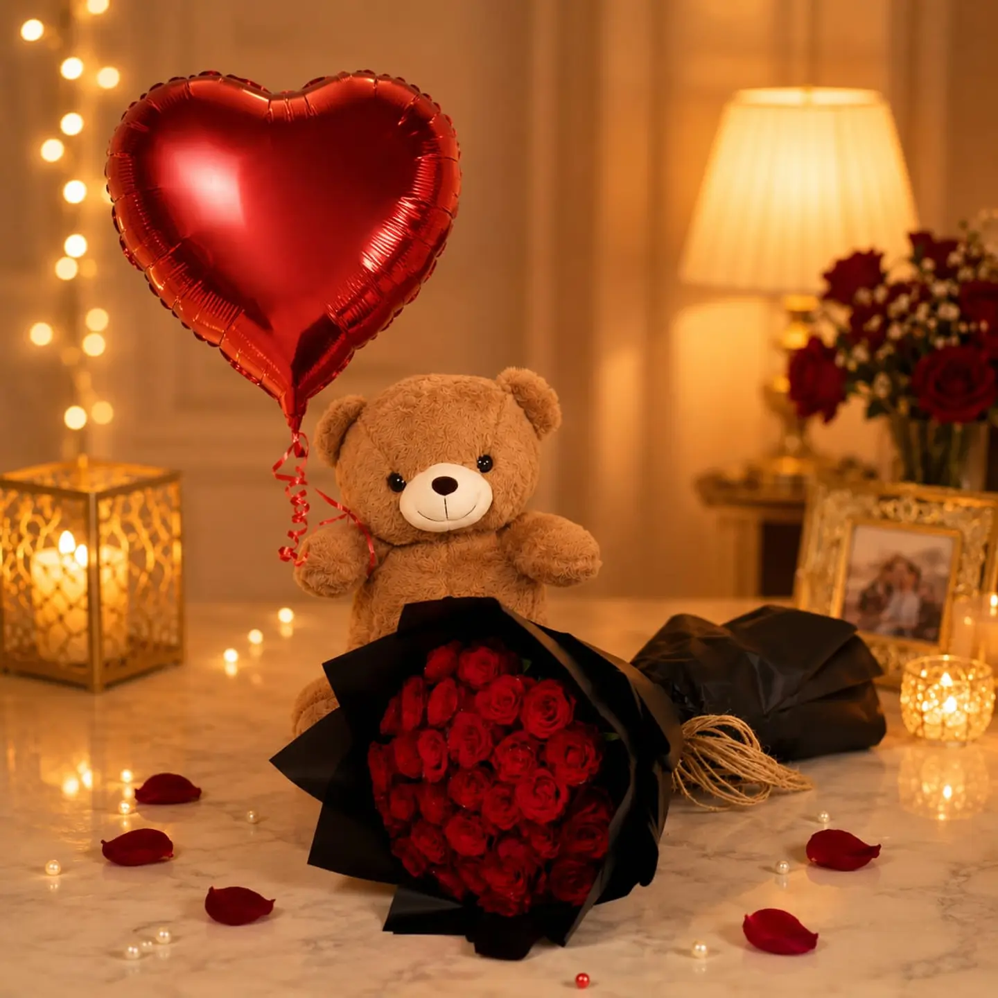 Teddy Bear With Roses 18