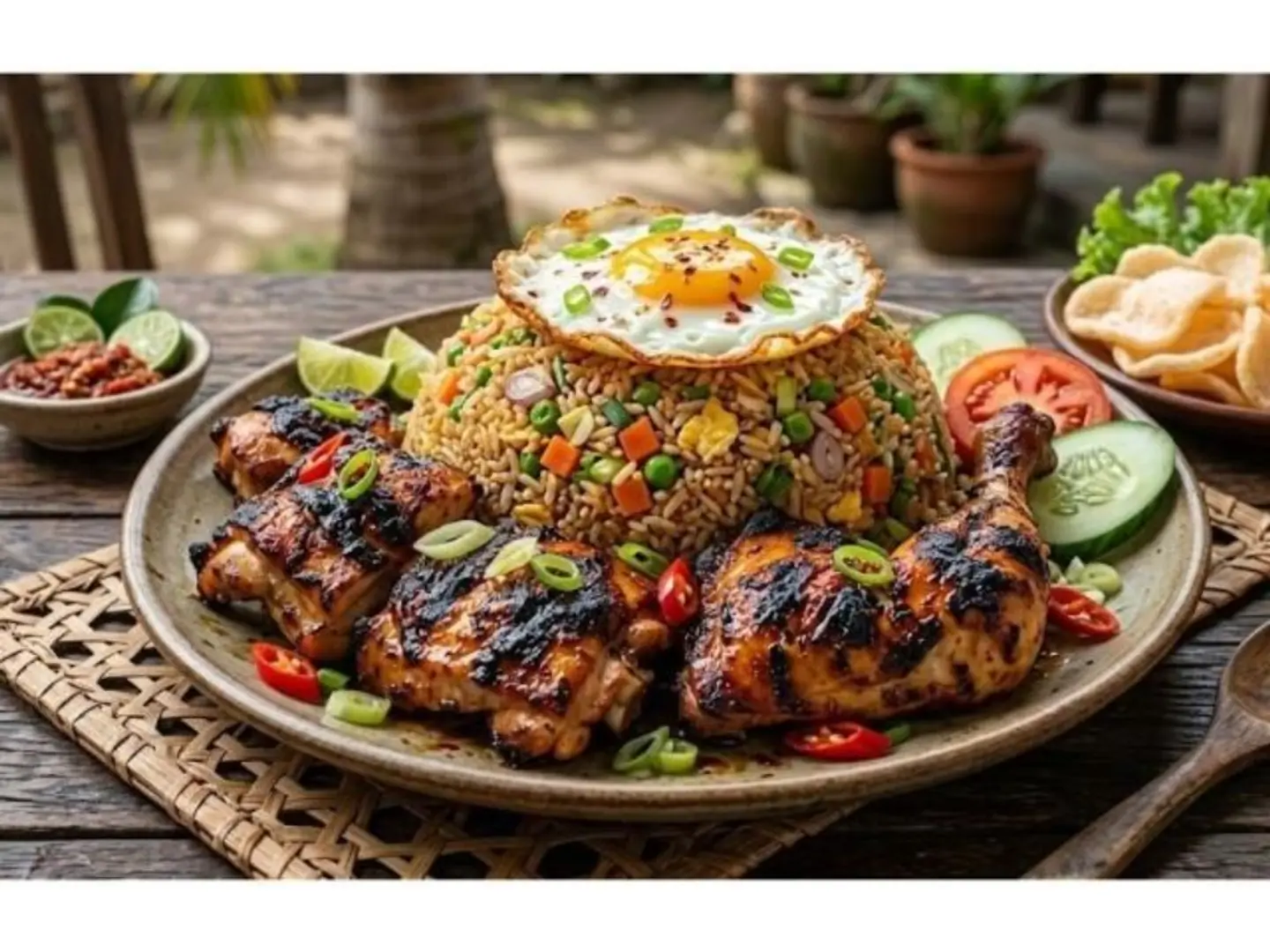 Chicken Satay Fried Rice