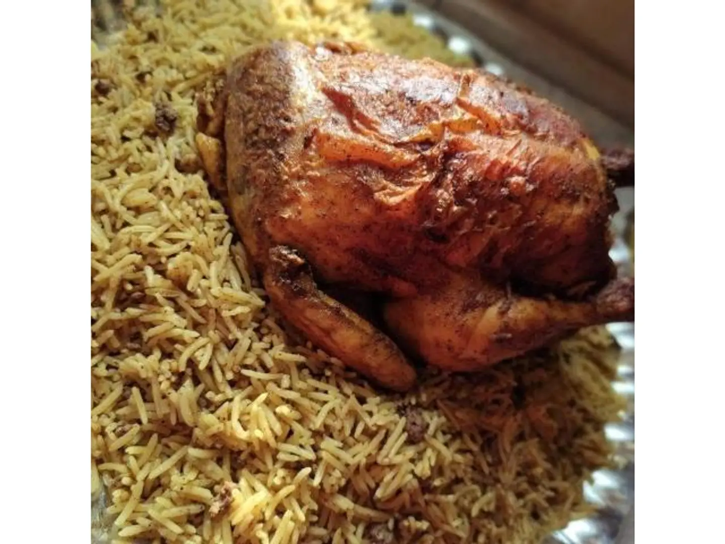 Oven Roasted Chicken Stuffed With Rice