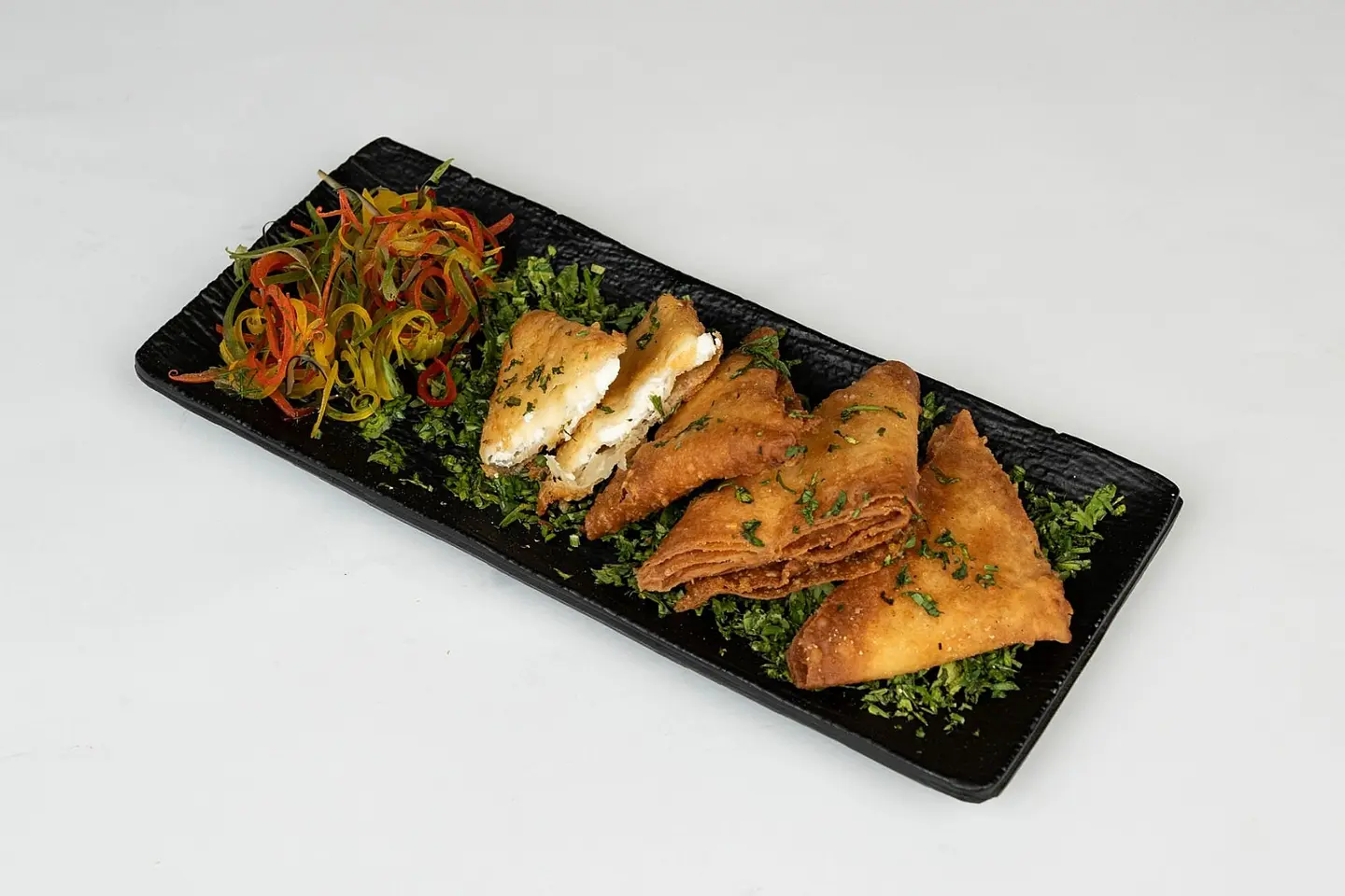 سمبوسك جبنة ونعناع