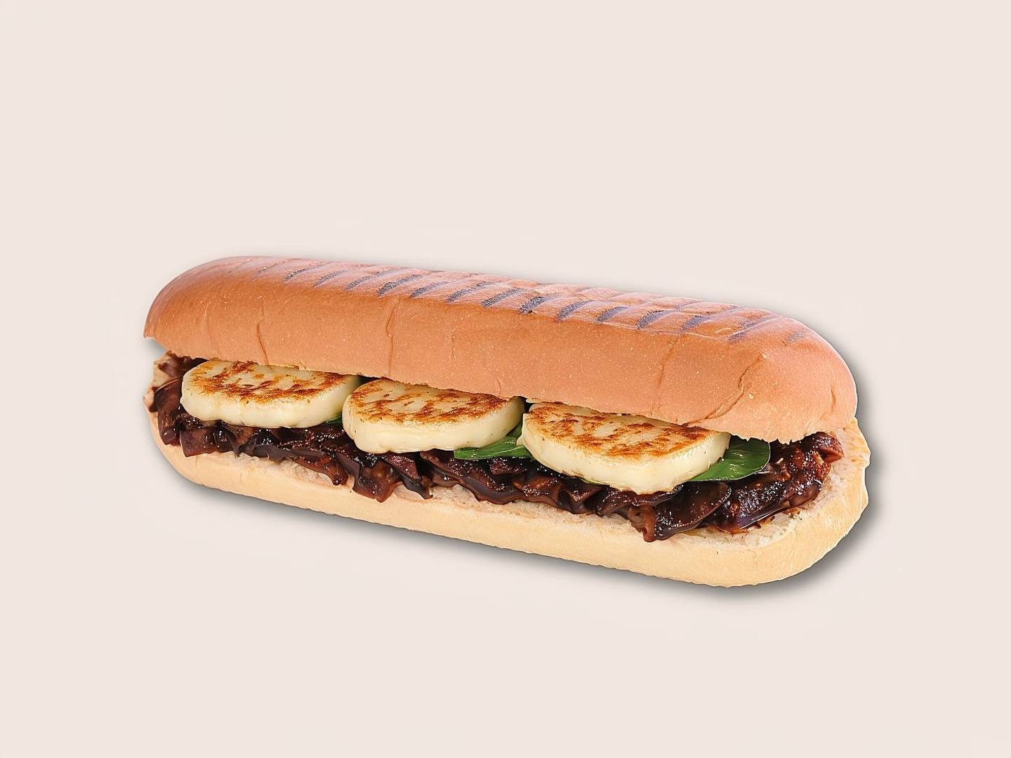 Halloumi Eggplant Sandwich