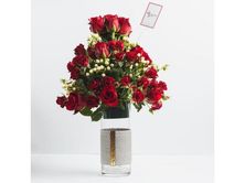 Red Rose Vase