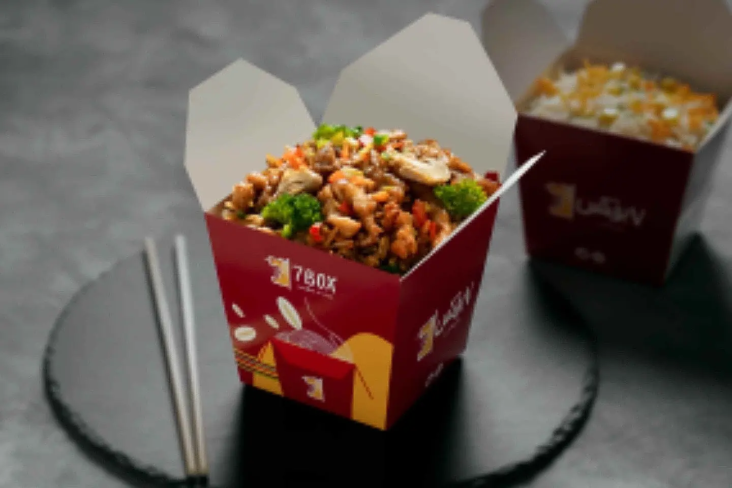 بوكس دجاج ارز كاري