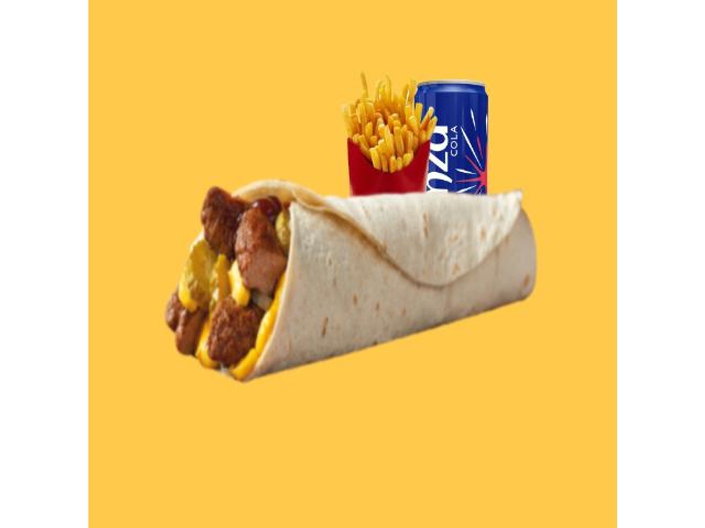 Cheese Wrap Beef Combo