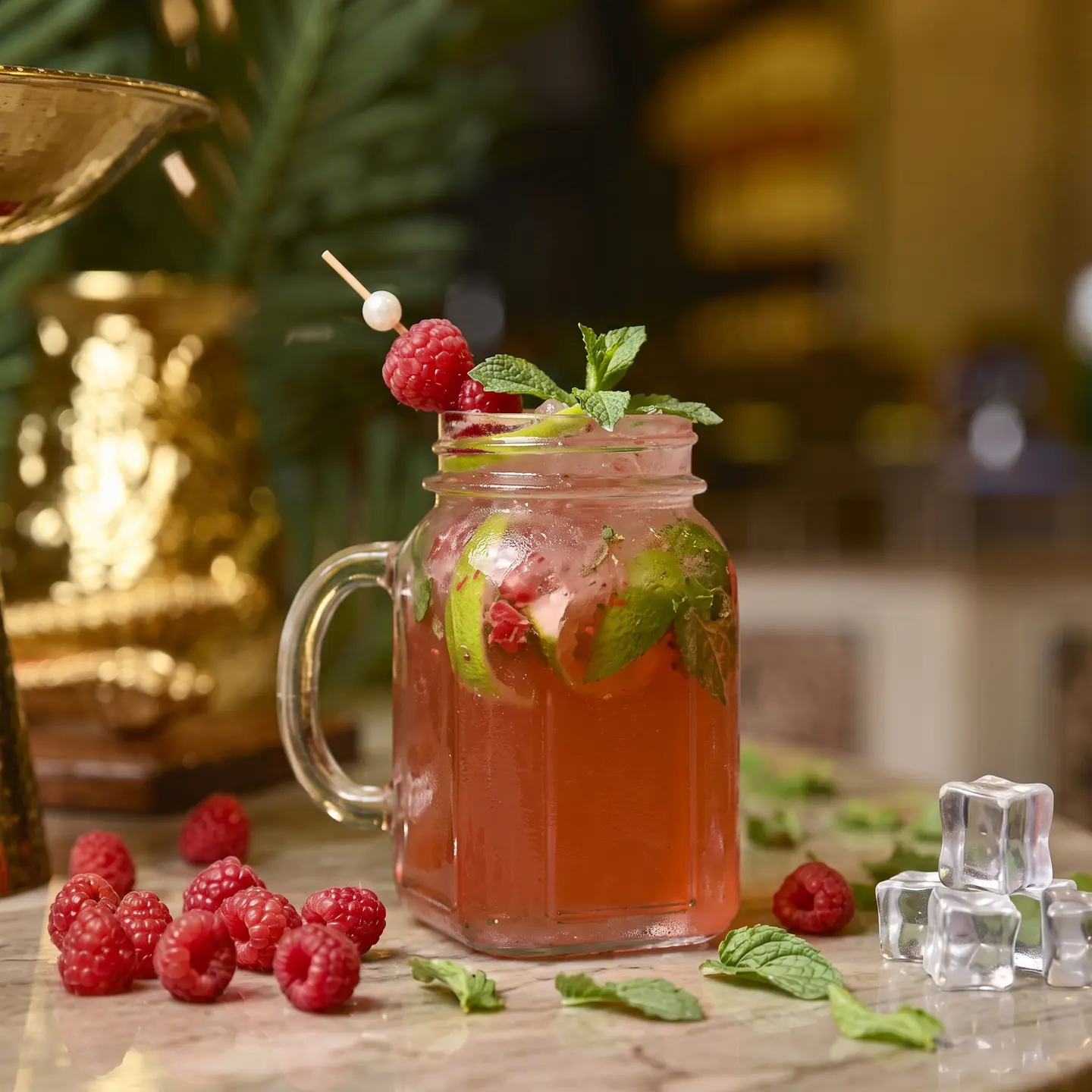 Raspberries Mojito