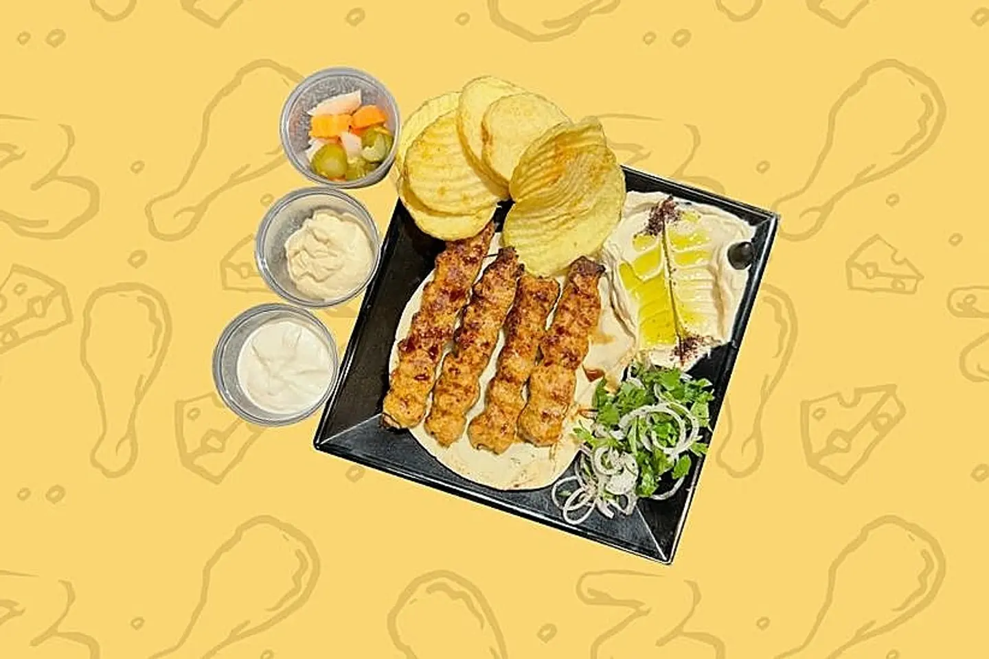 وجبة كباب دجاج