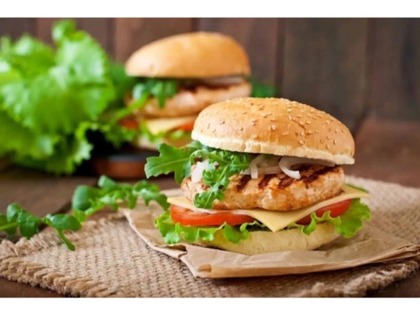 Grilled Chicken Cheeseburger