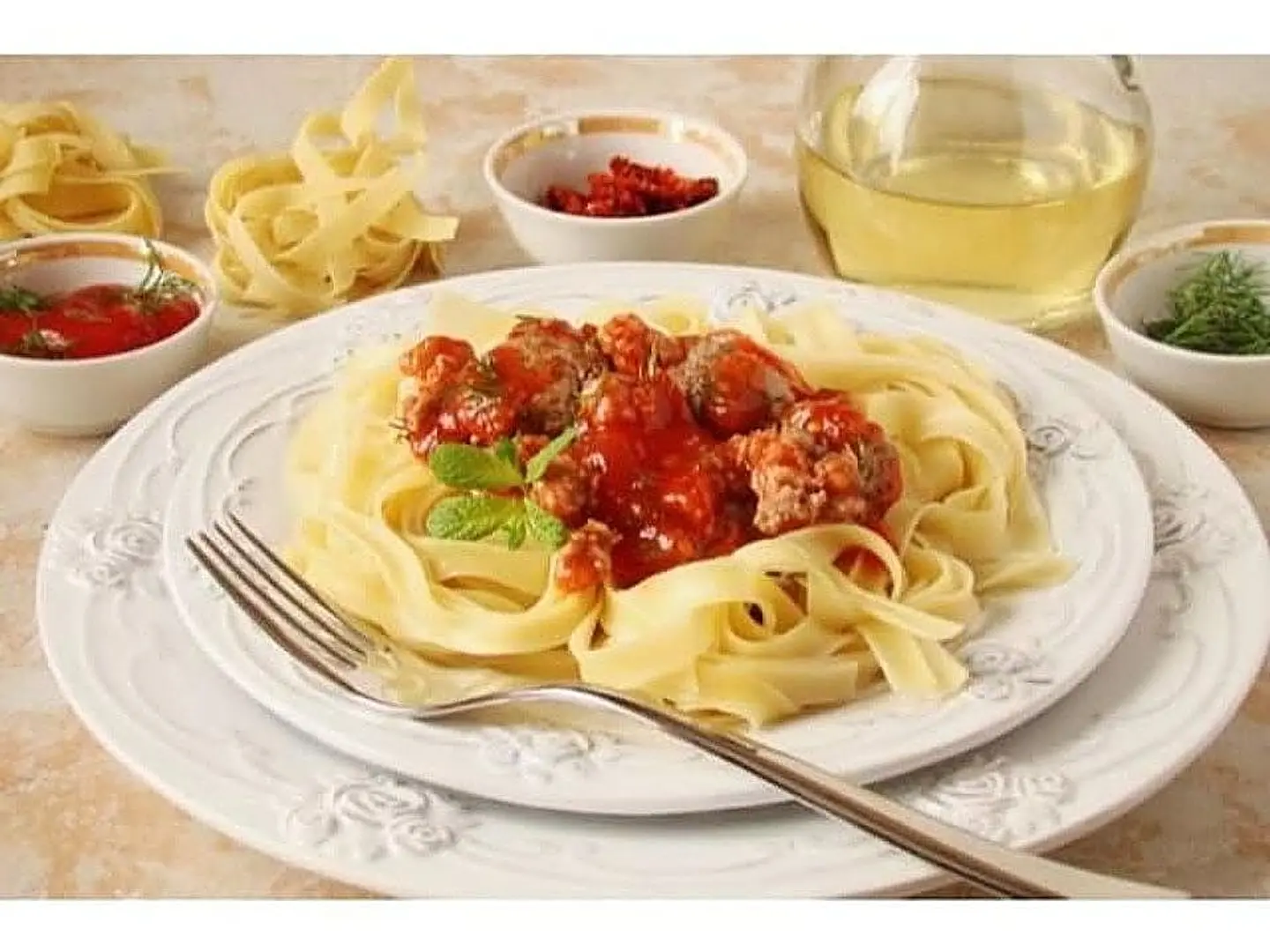 Minced Meat Fettuccine