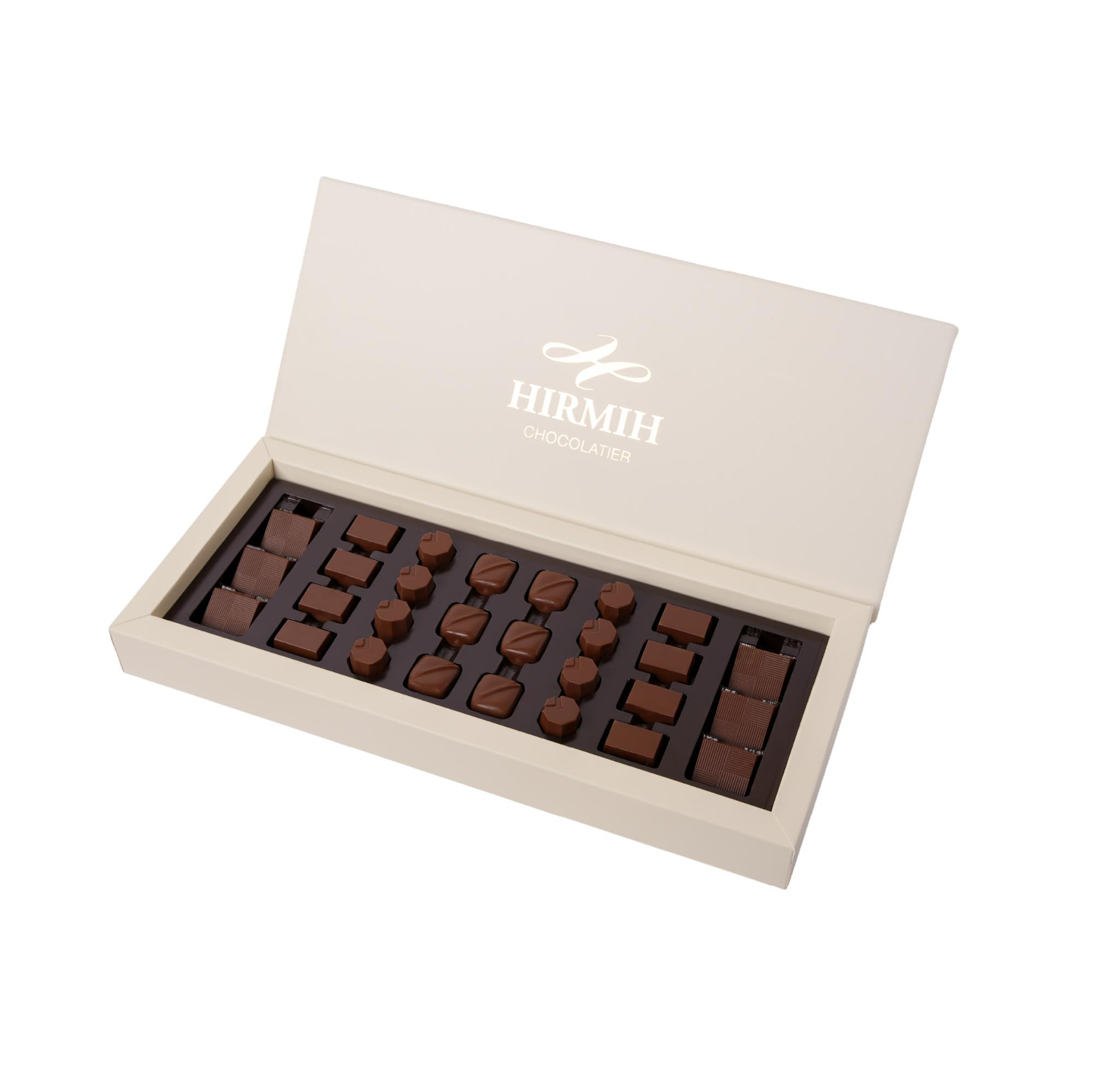 Elegant Open Chocolate Box