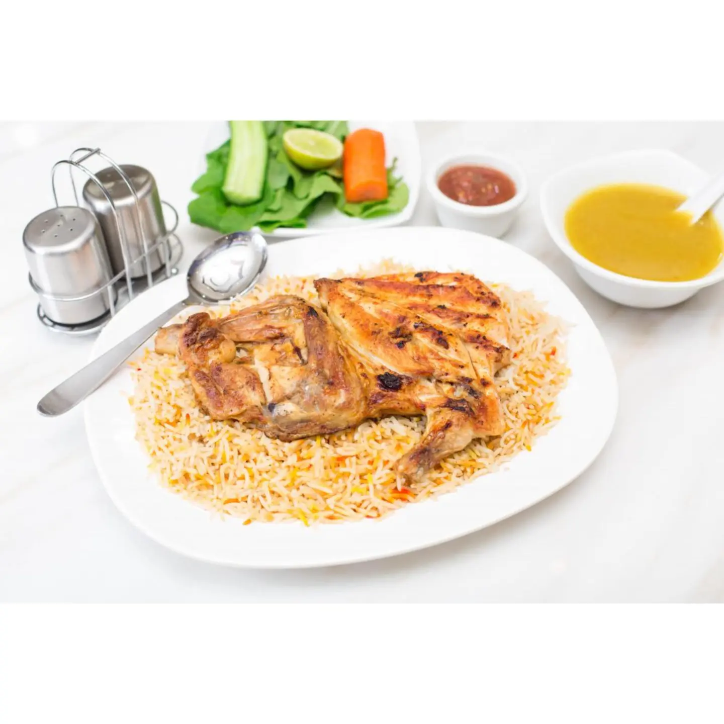 نص دجاج مشوي