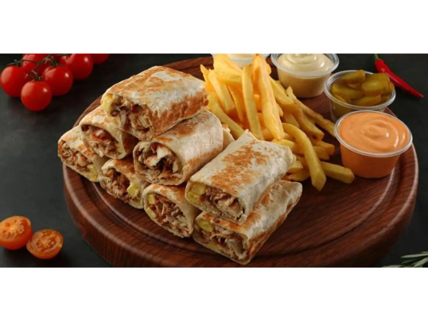 شاورما عربي صاج وسط
