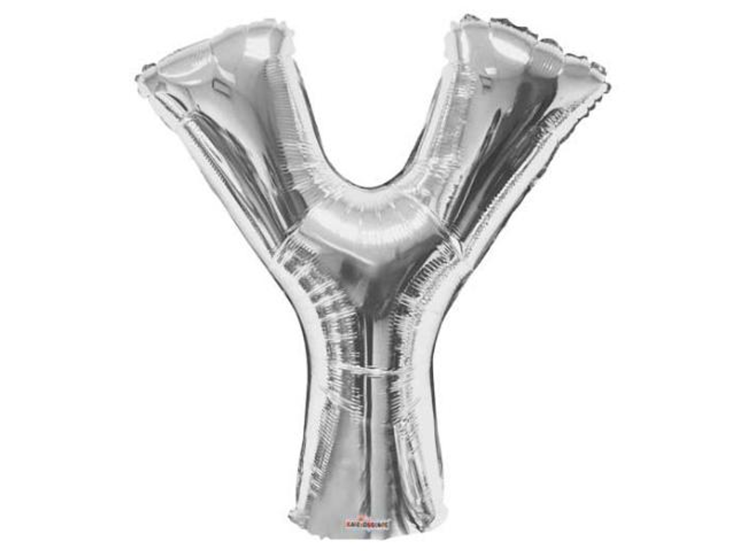 Silver Y Helium Balloon