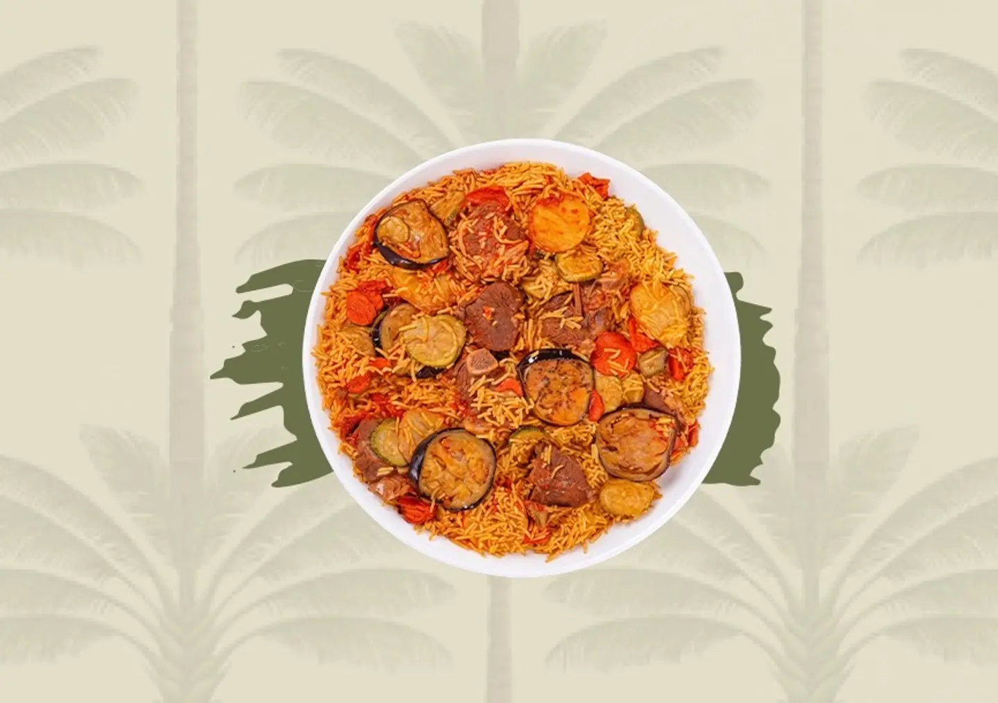 Red Hashi Meat Maqluba