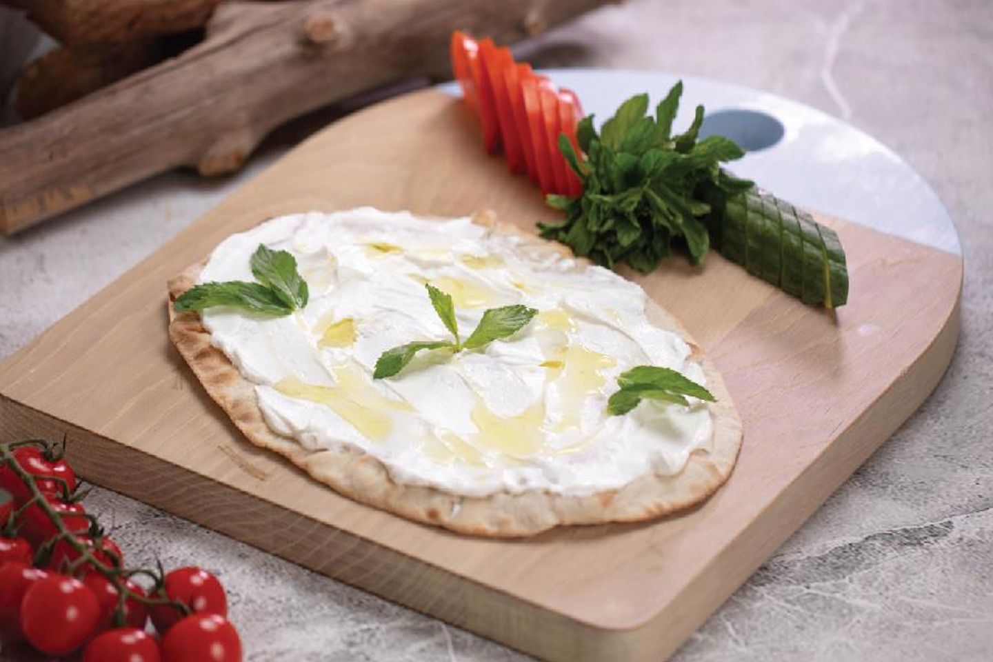 Fancy Labneh Manakish