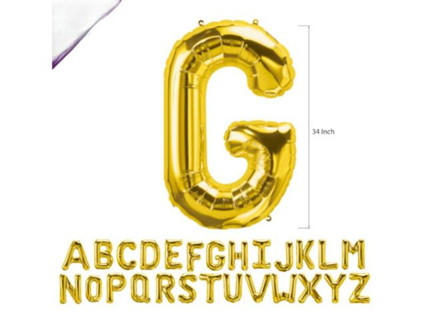 Gold Letter Balloons