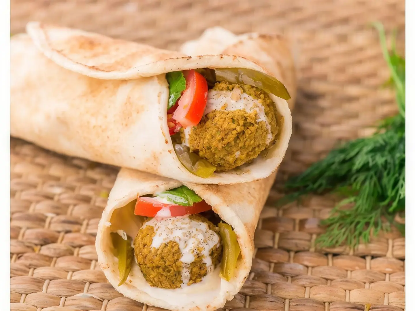 ساندوتش فلافل وبطاطس