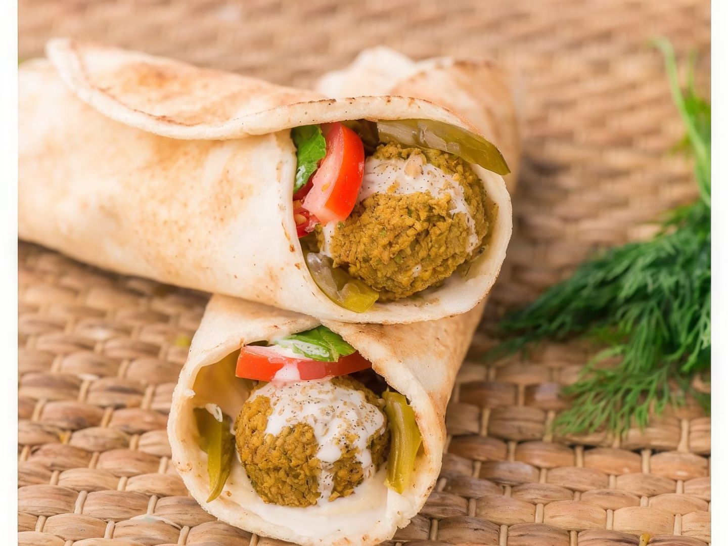 ساندوتش فلافل وبطاطس