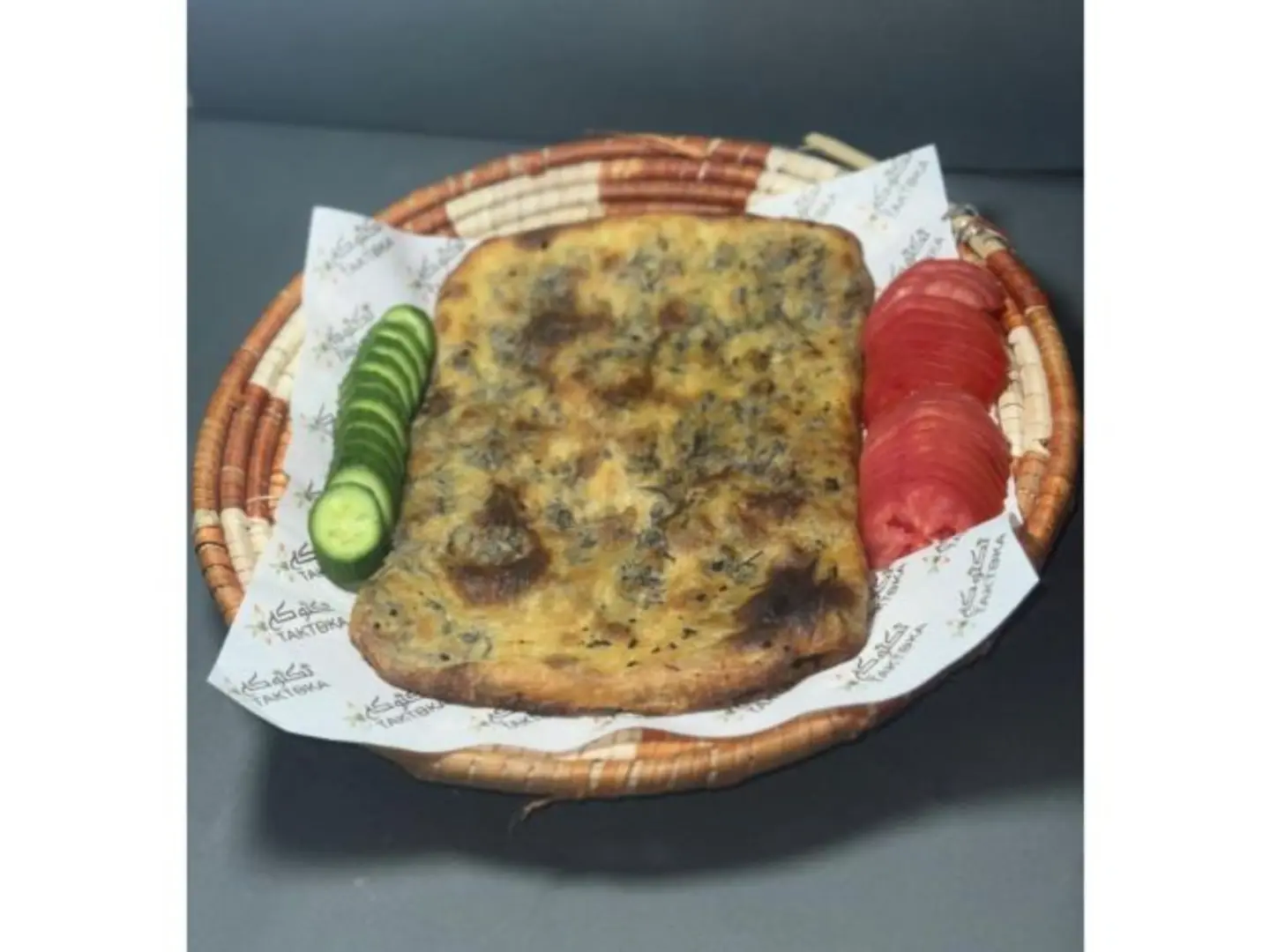 Thyme Leaf Mtabbak With Olive Oil