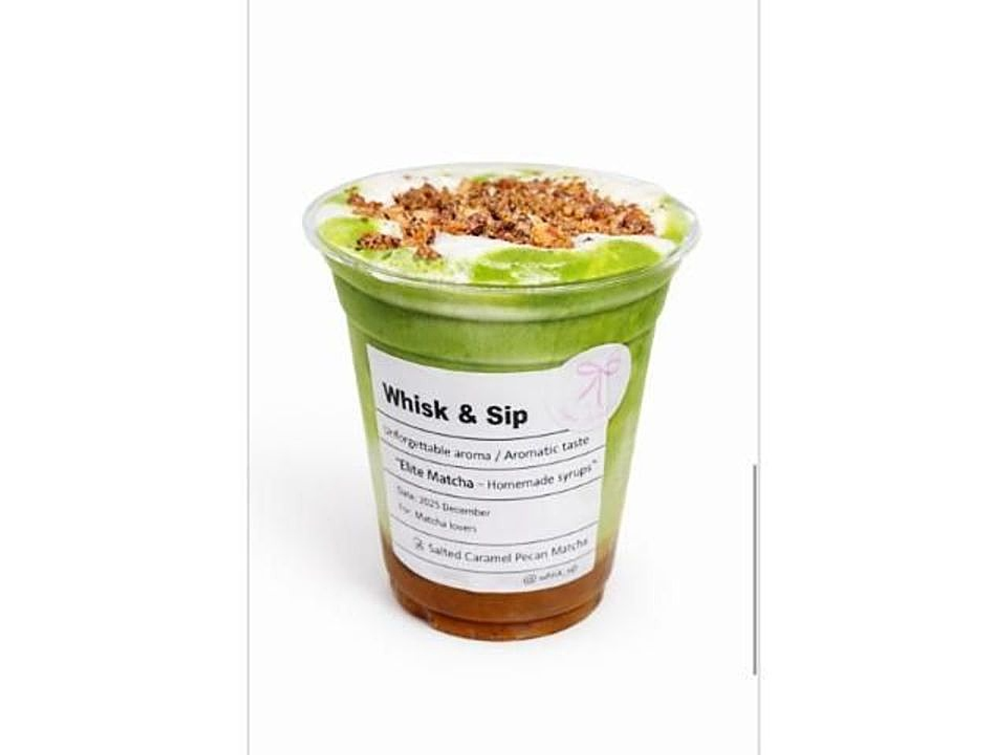 Salted Caramel Pecan Matcha