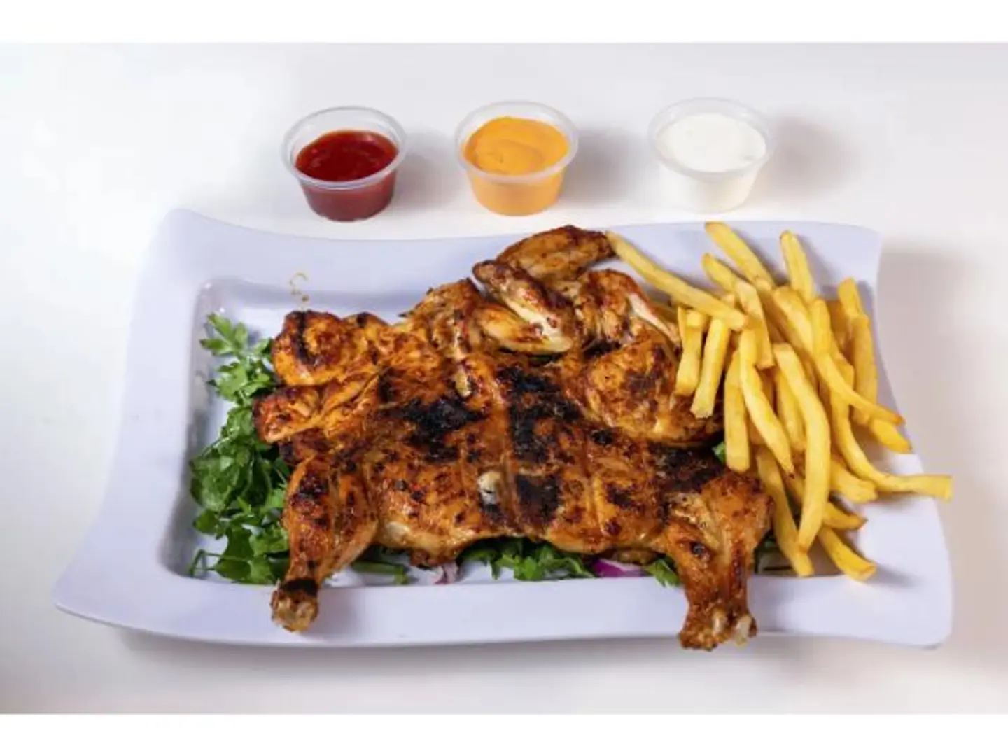 Half Charcoal Chicken Without Rice