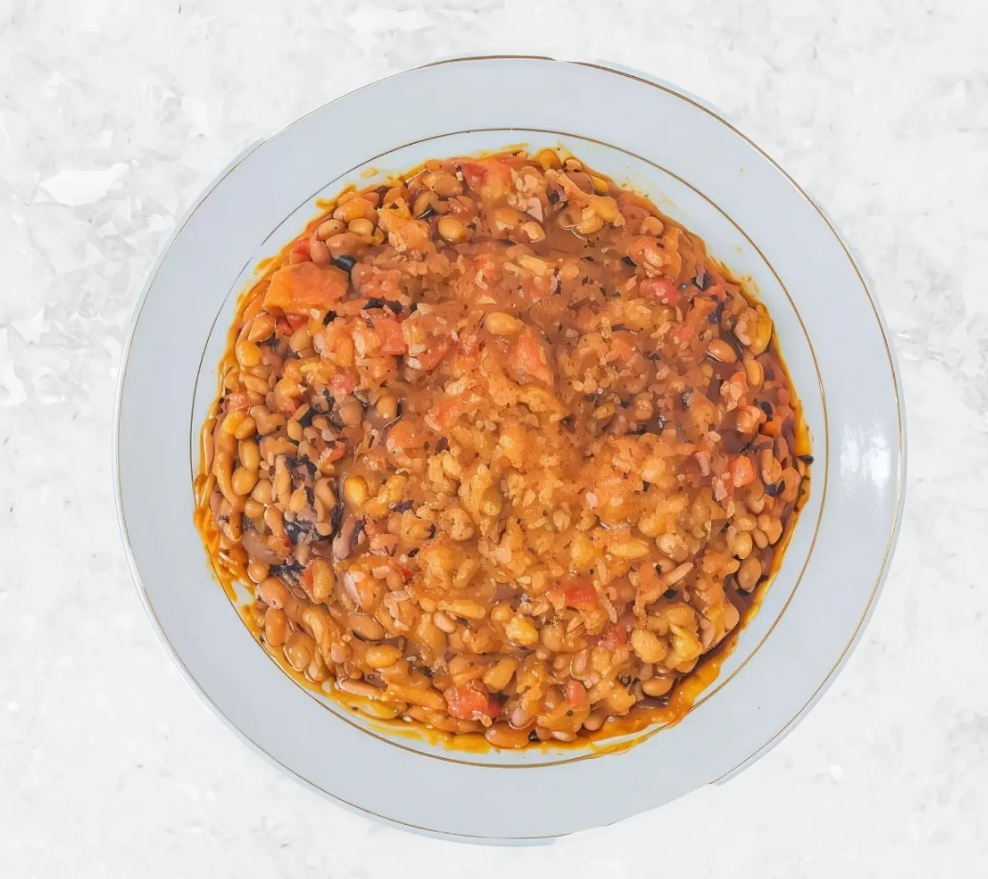 Peas With Tuna Plate