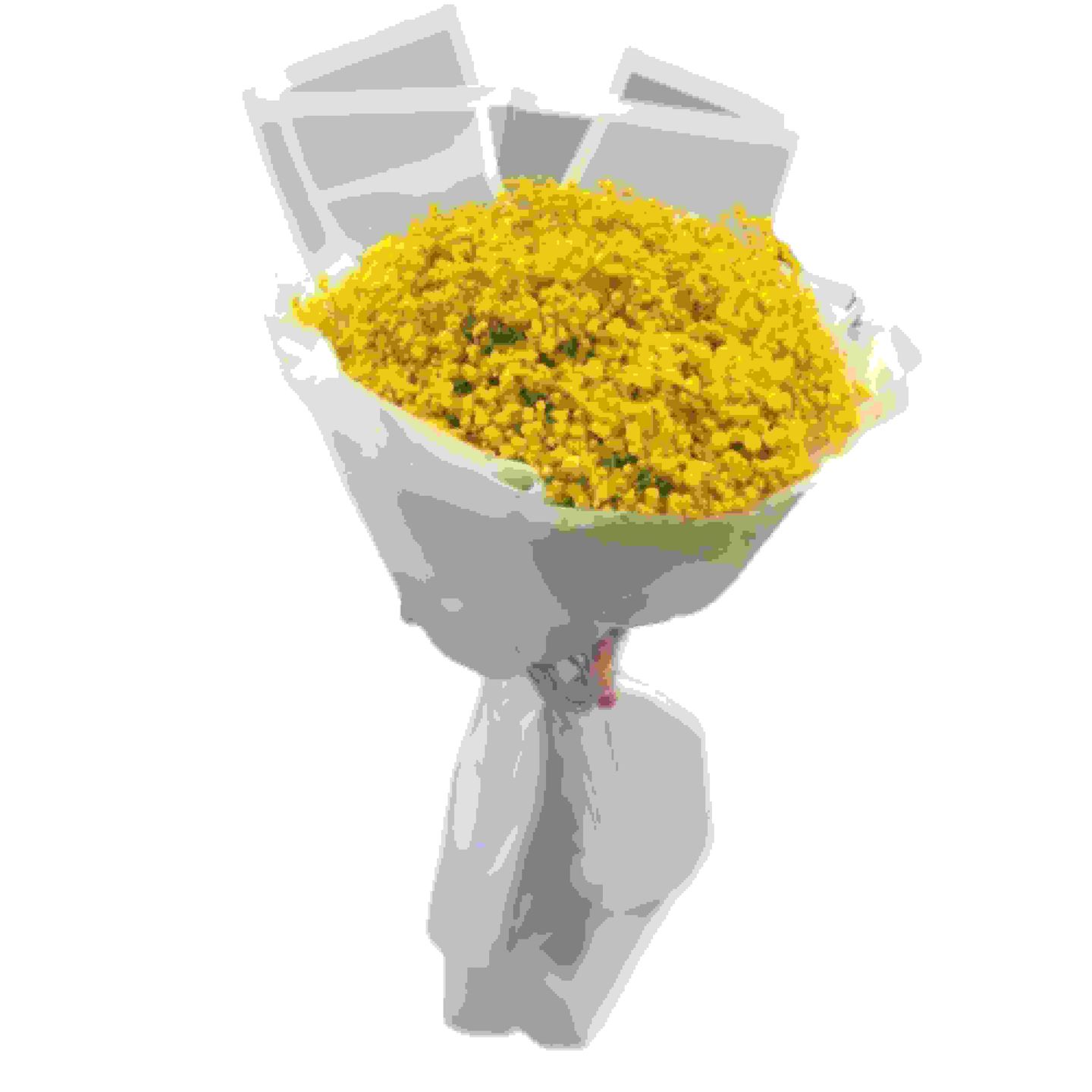 Yellow Gypsophilia Bouquet