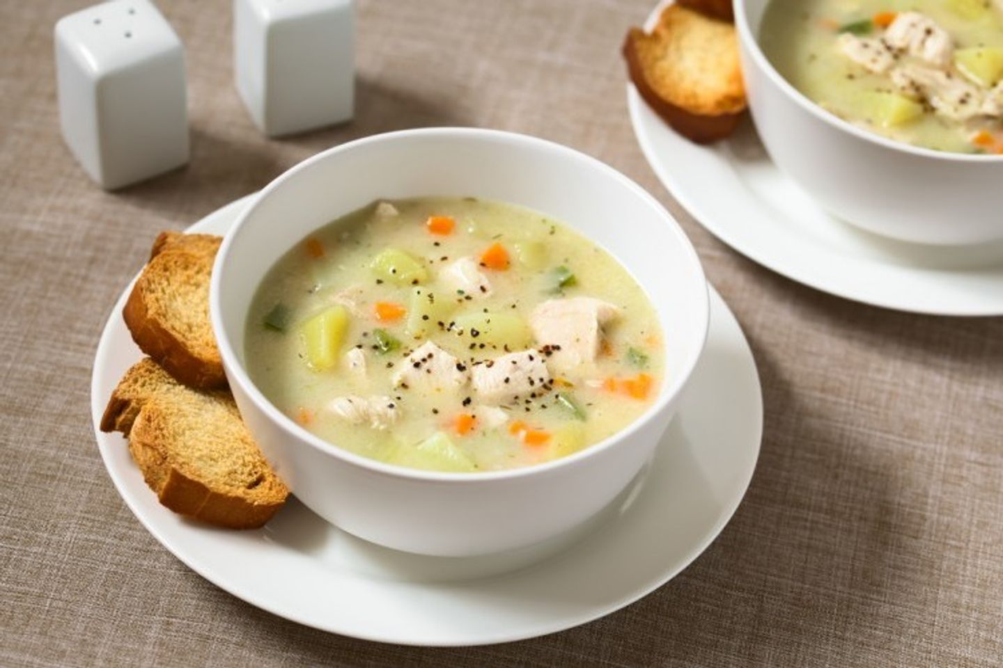 شوربة خضار بالكريمة
