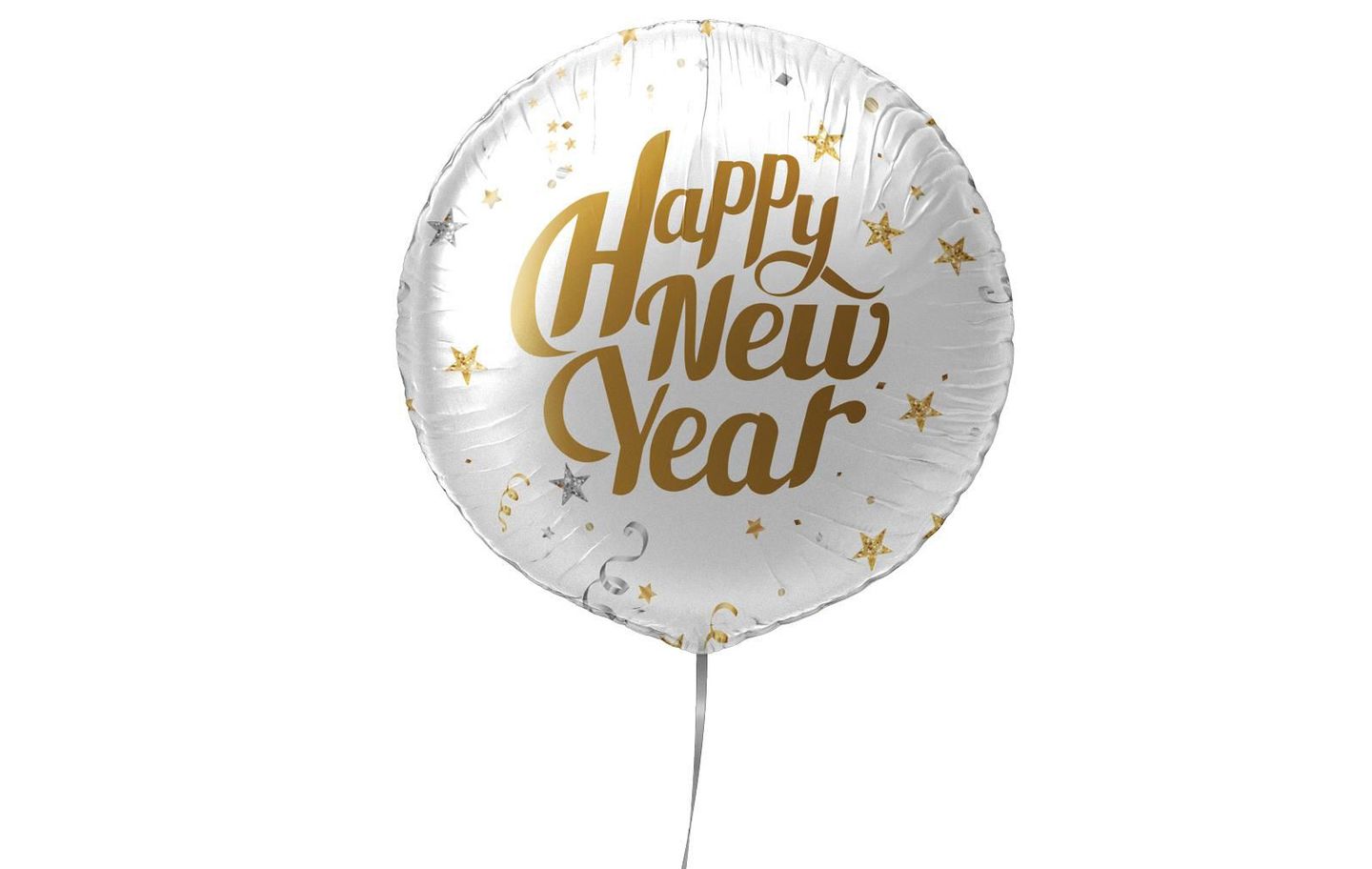 White New Year Balloon