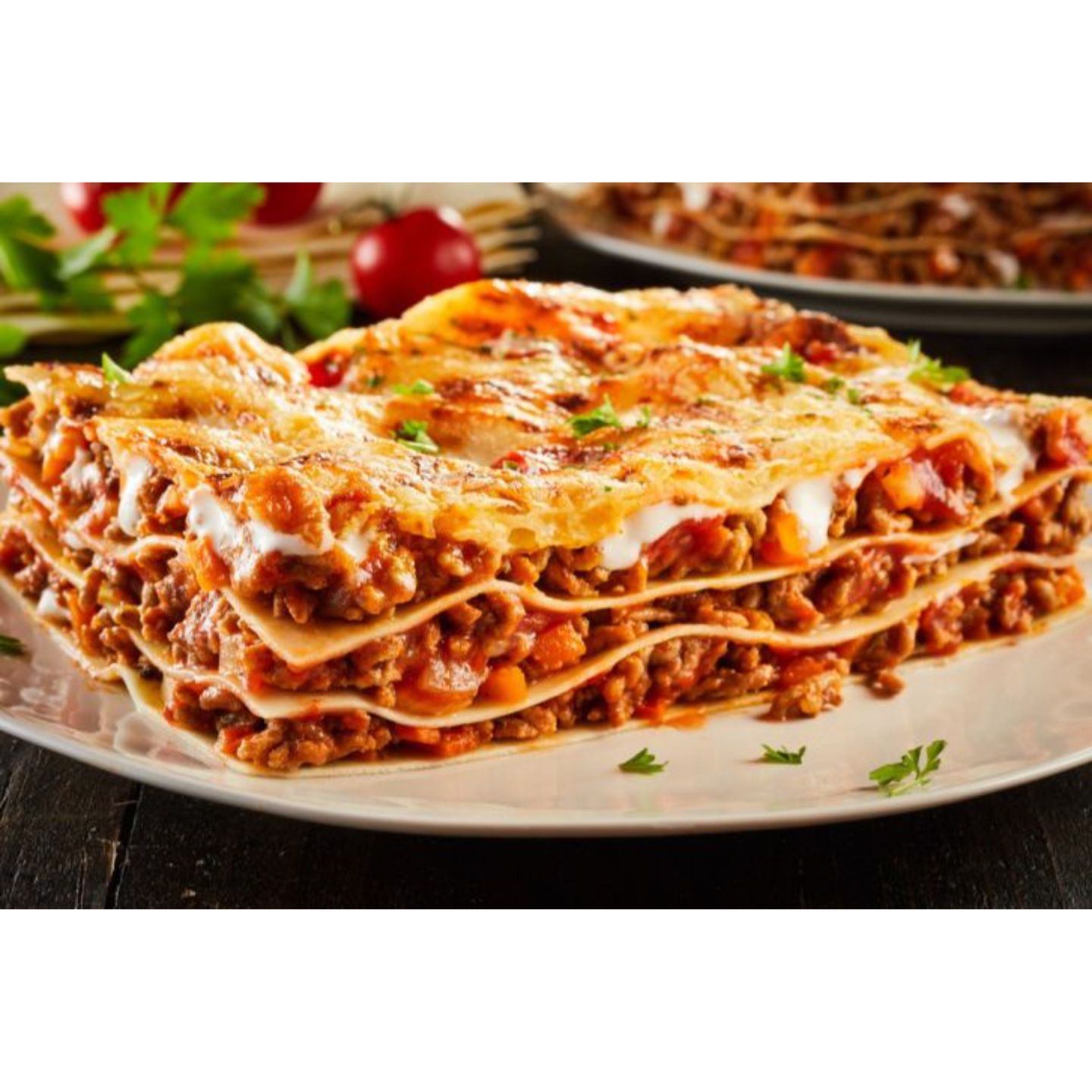 Tray Of Meat Lasagna Pasta