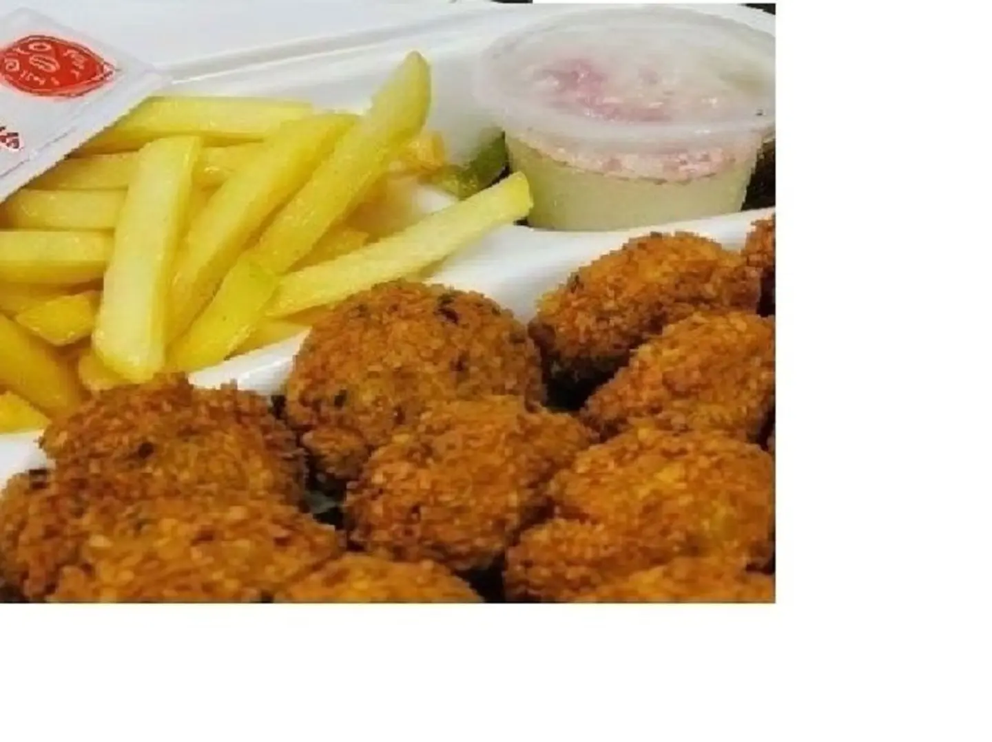 فلافل مع بطاطس صحن صغير