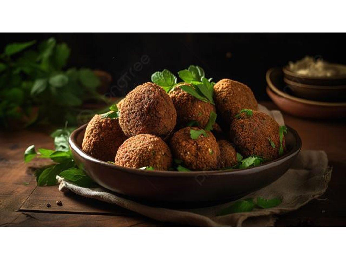 صحن فلافل كبير