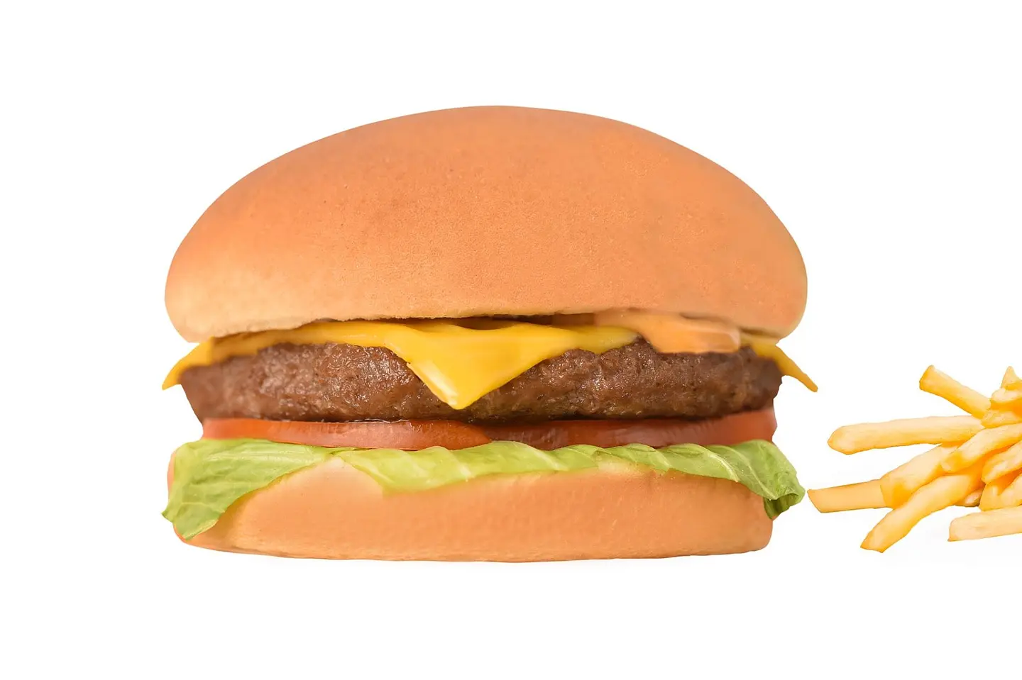 Camel Burger With Cheese And Fries