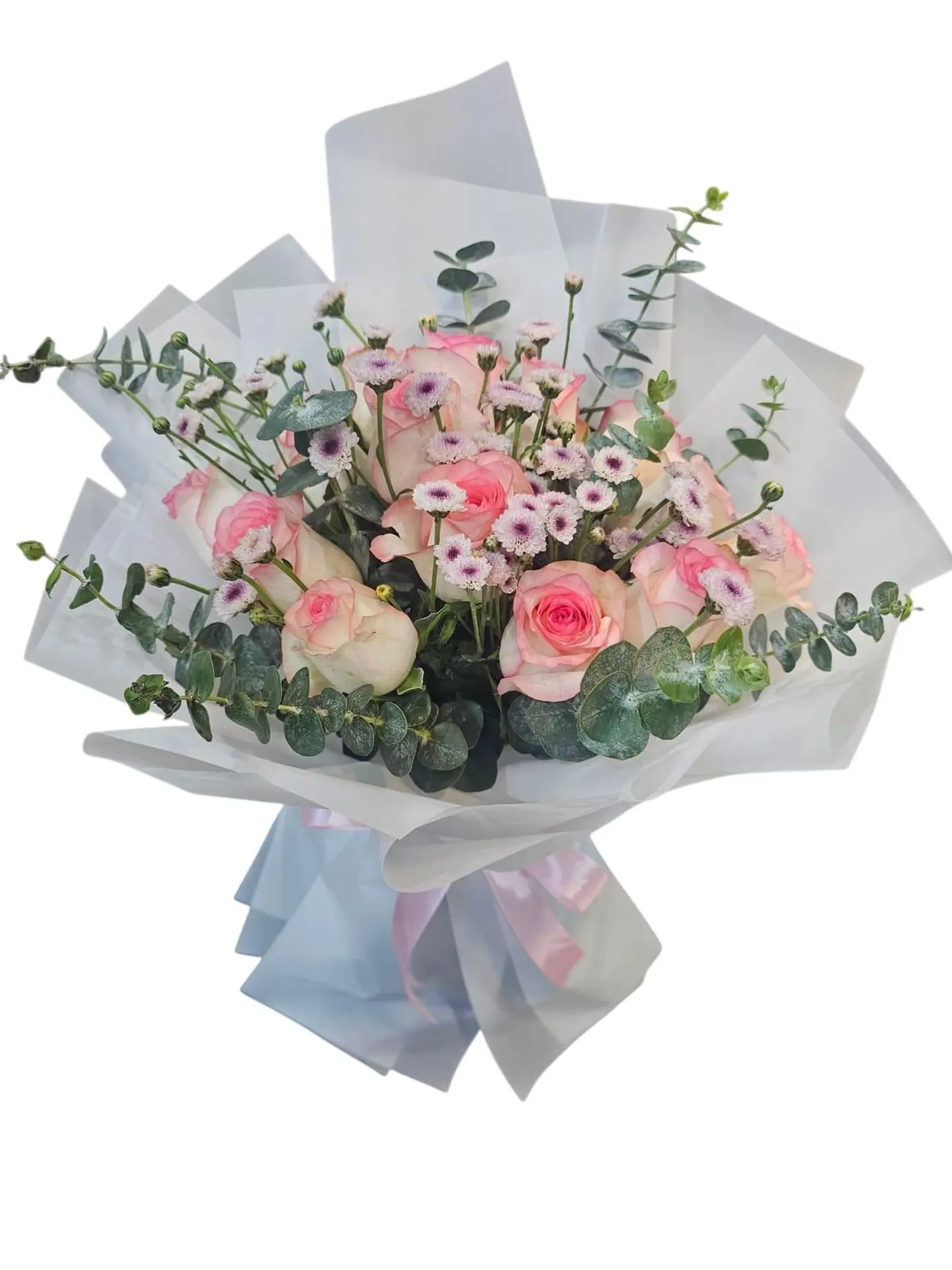 Rose Bouquet With Baby Cherries