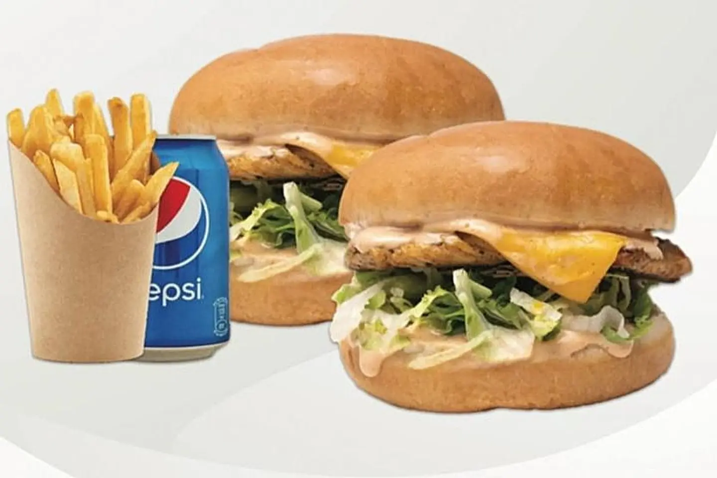 وجبة اثنين برجر دجاج