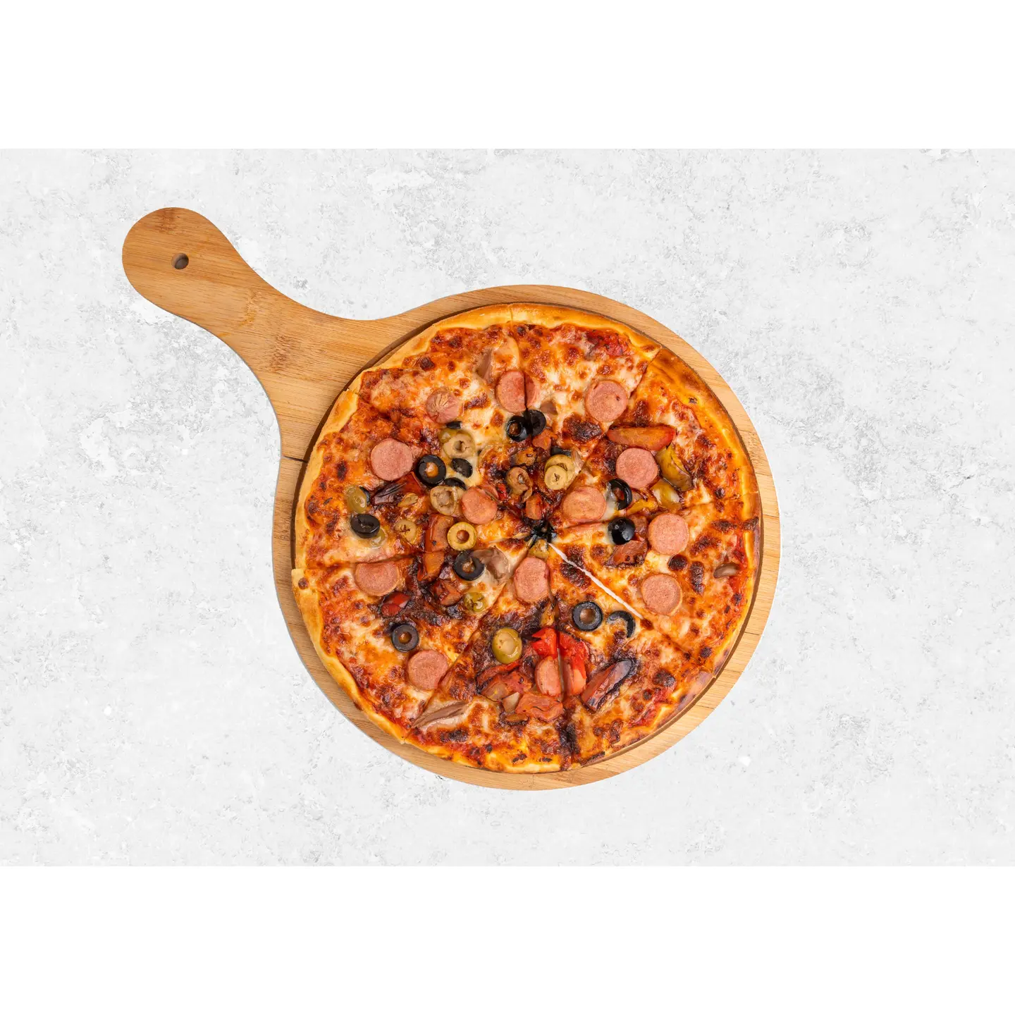 Chicken Hot Dog Pizza