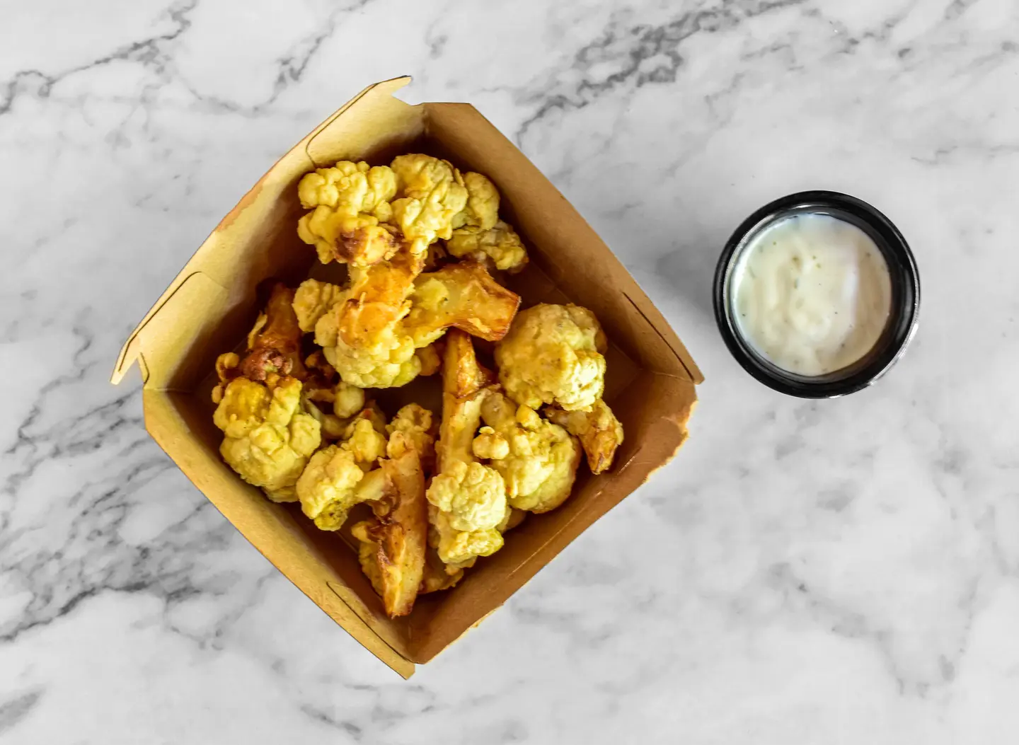 Fried Cauliflower With A Mixture Of Touches