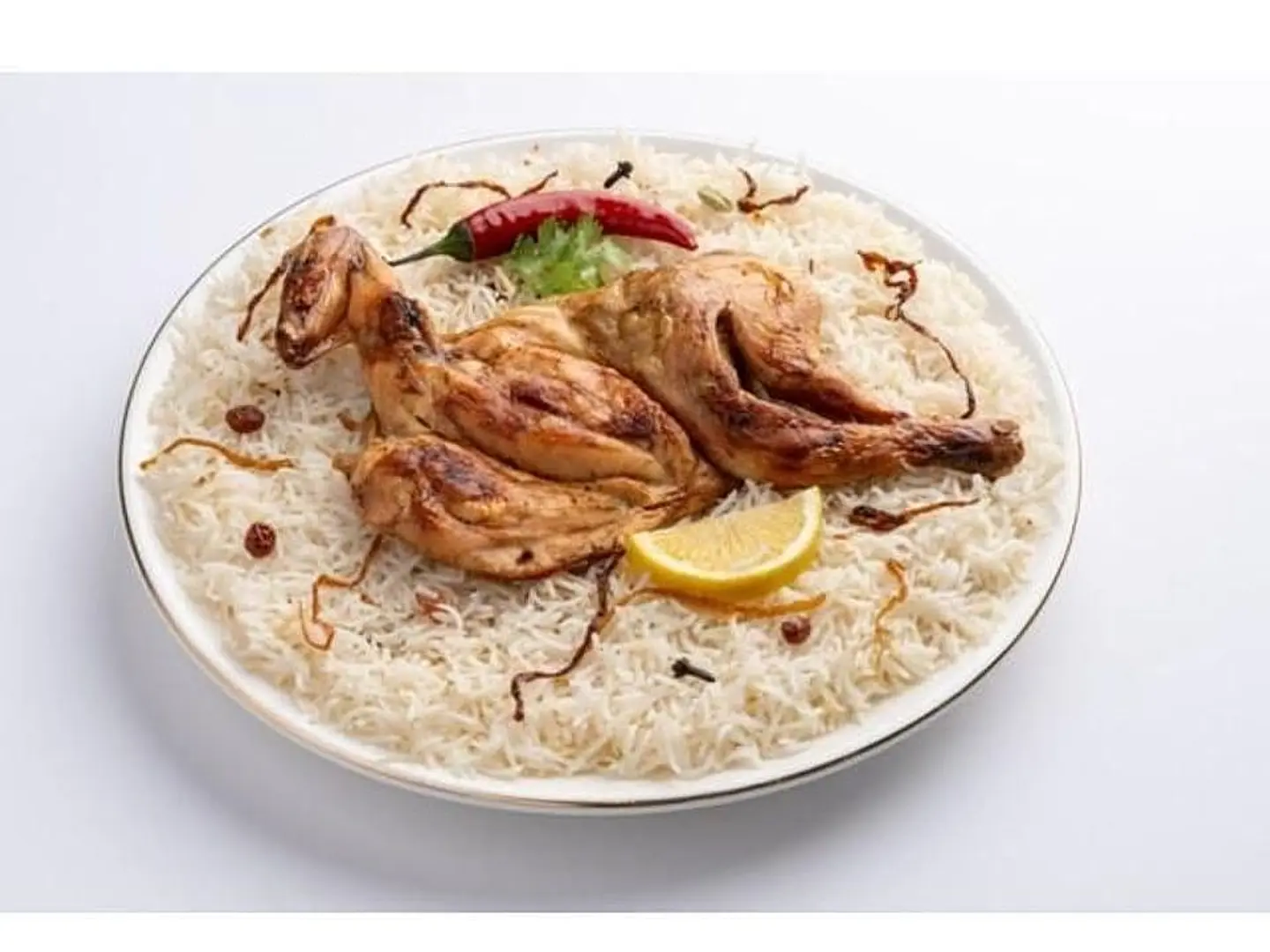 نص حبة دجاج مظبي مثلوثة