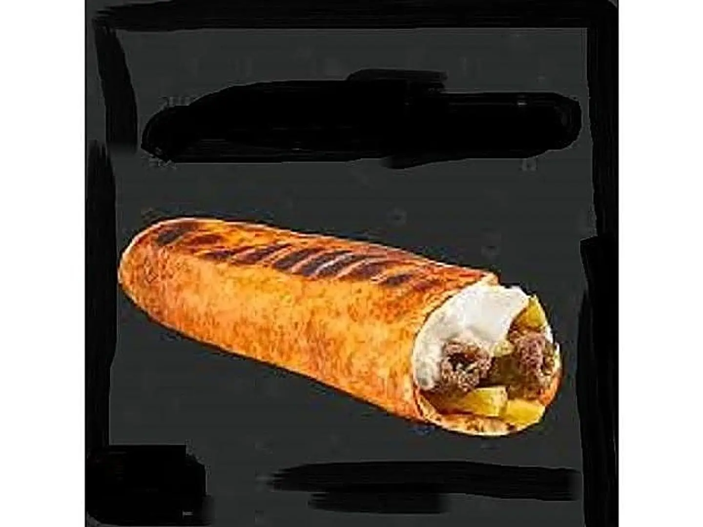 Meat Kebab Sarukh With Labneh Baked In The Oven