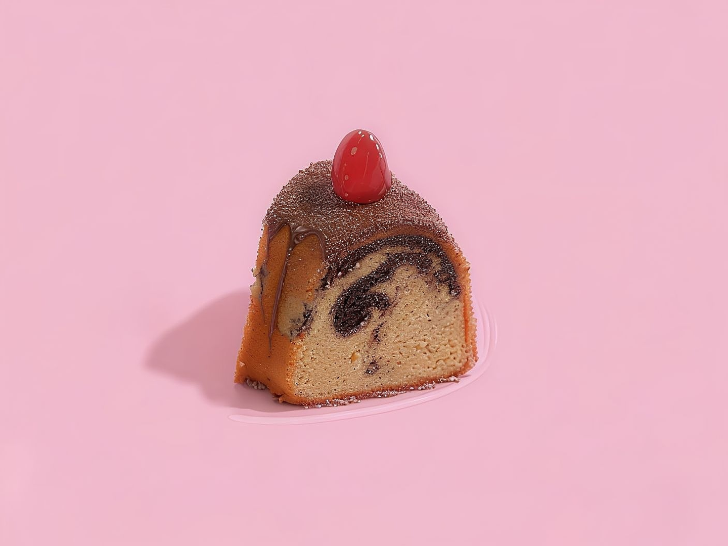 الكيكة الرخامية قطعة واحدة