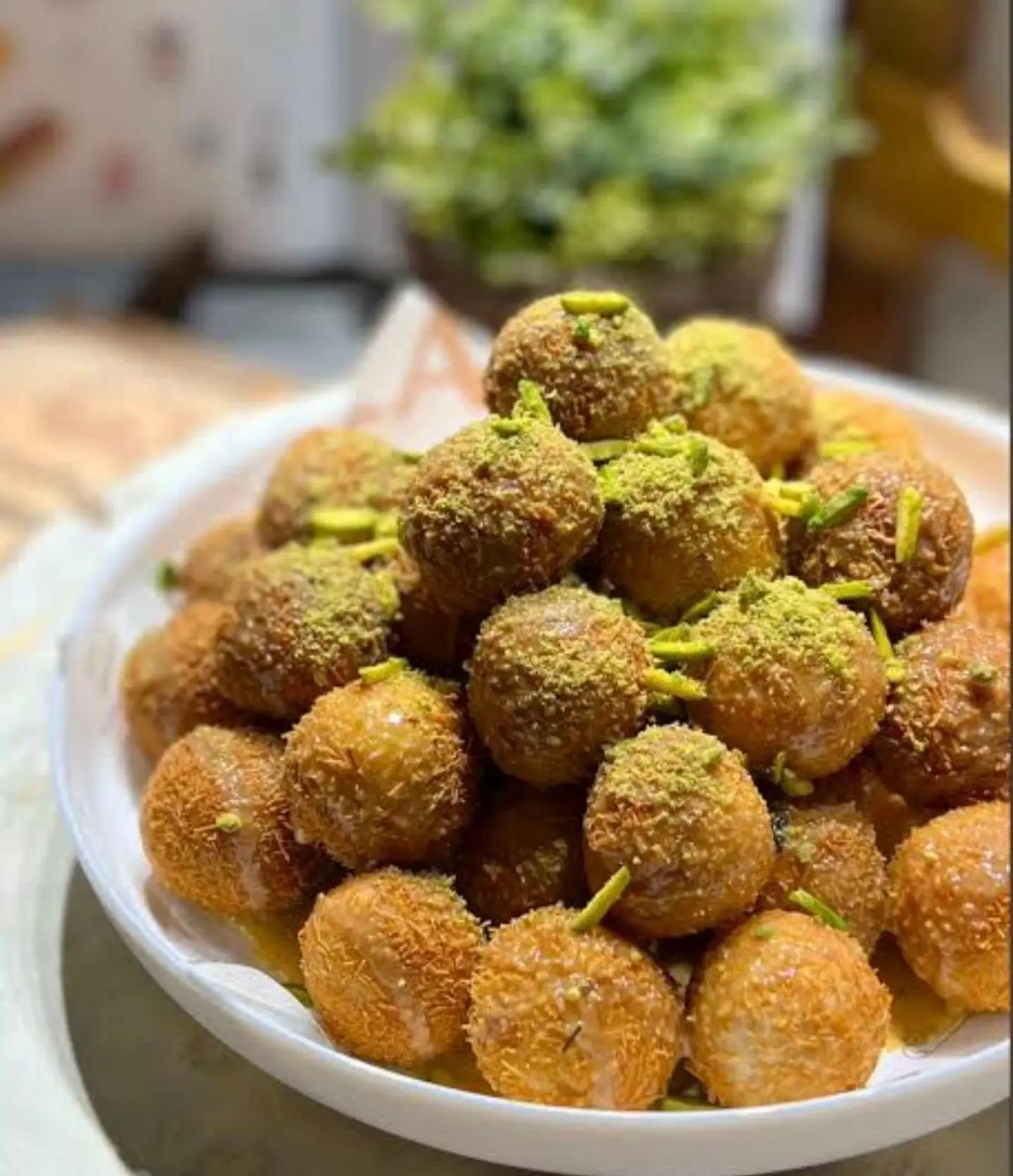 Cheese Luqaimat With Condensed Milk