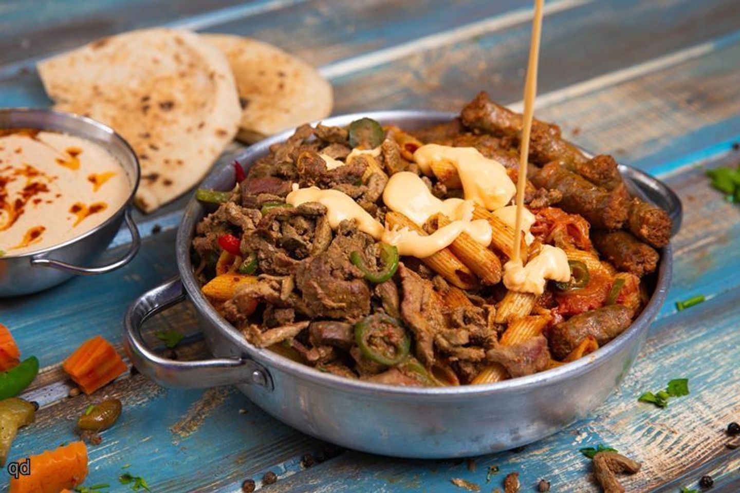 طبق كبدة بالجبن