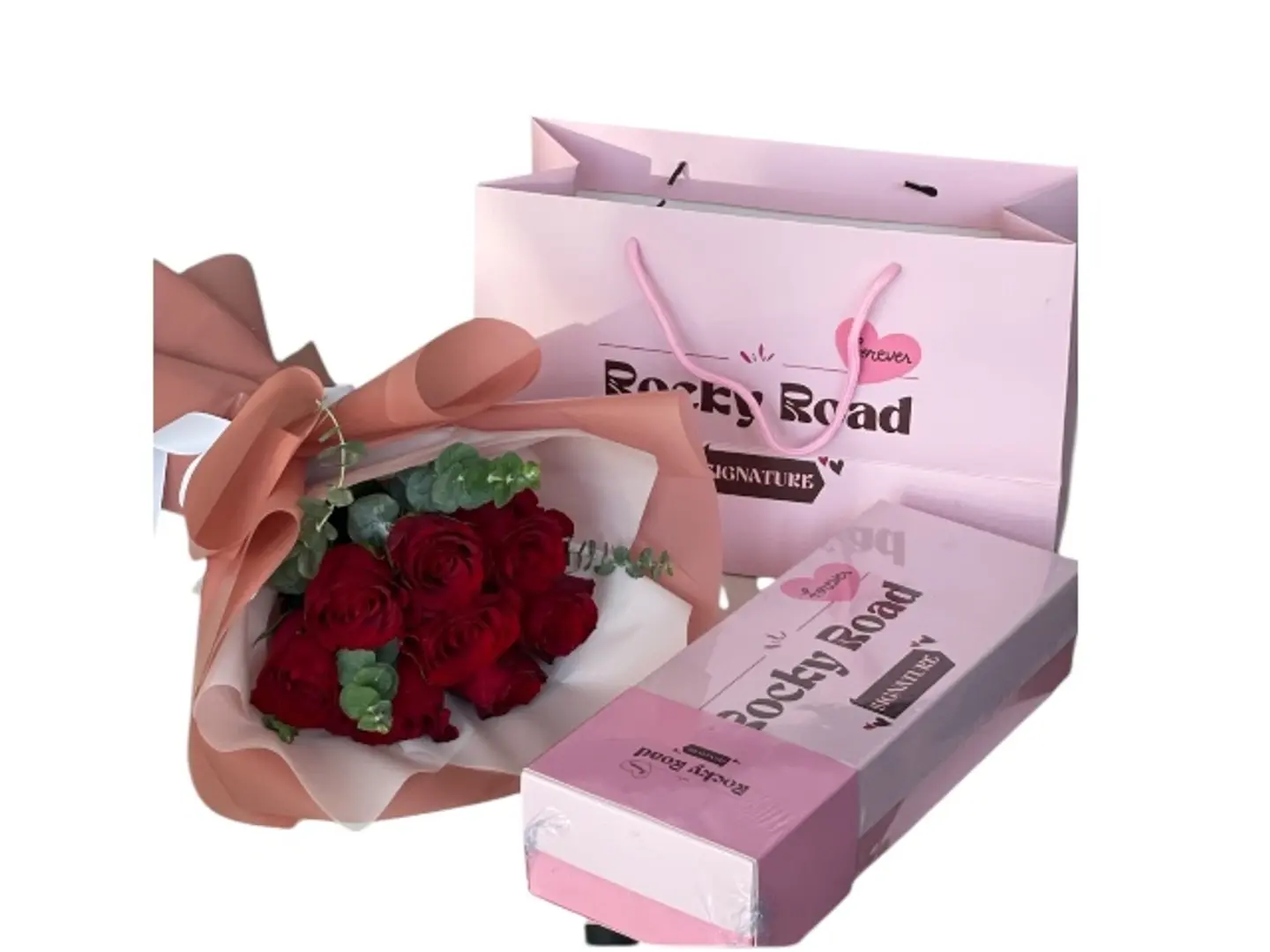 ورد مع شوكلاتة روكي رود