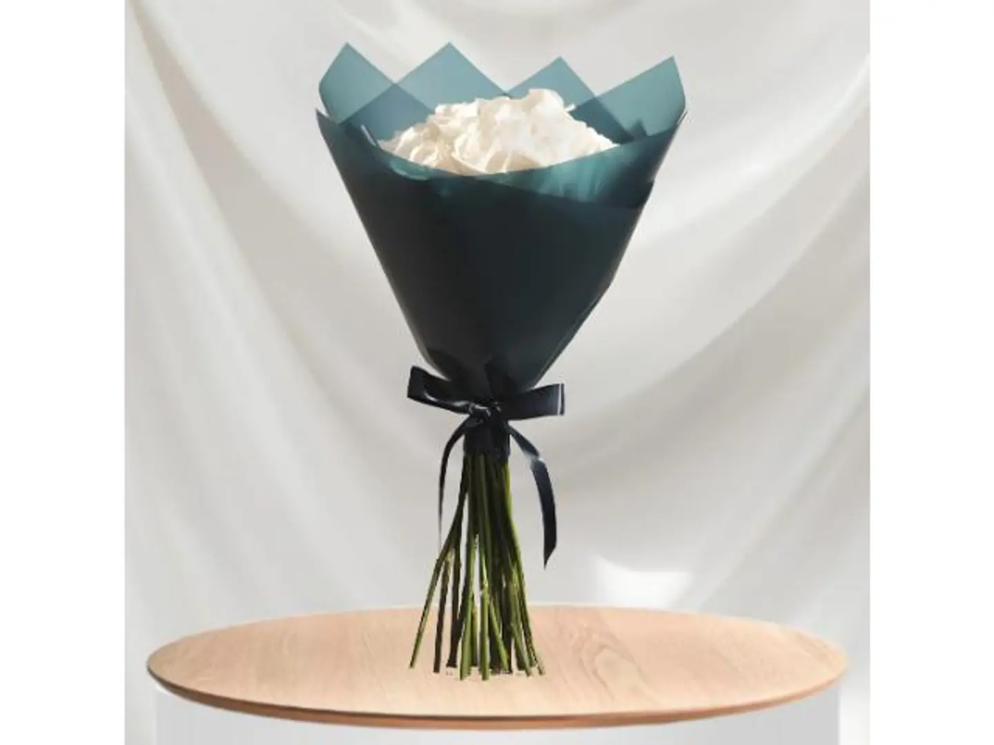 باقة جوري أبيض 25 وردة