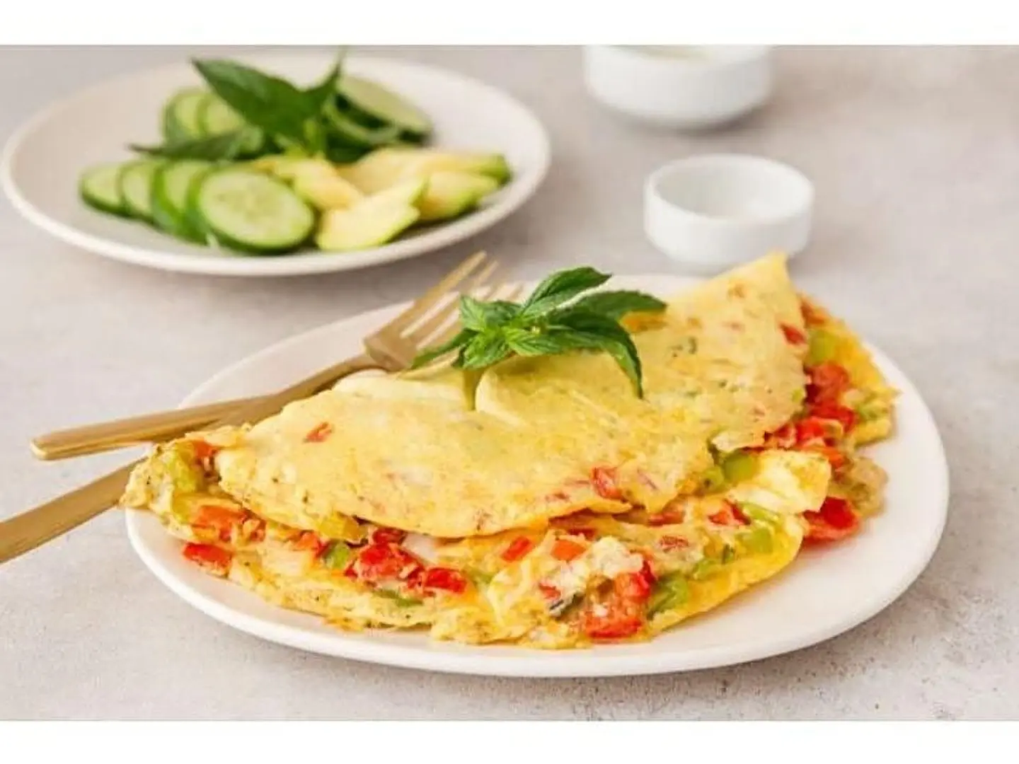 اومليت الخضار المشكل