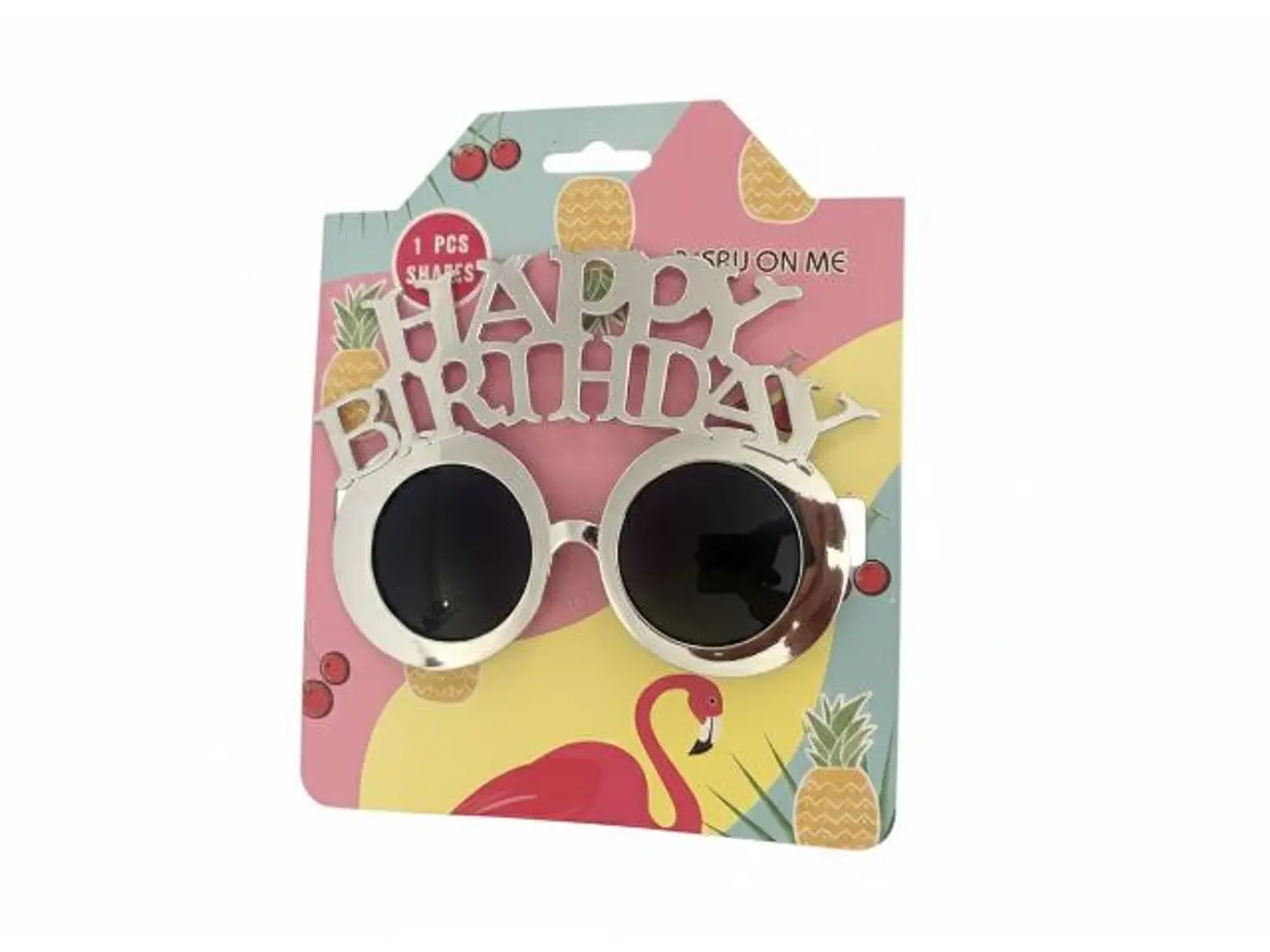 Silver Colored Birthday Glasses